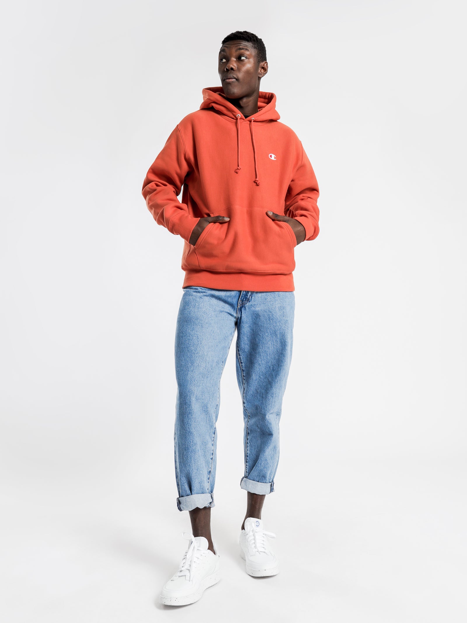 Hoodie on sale champion orange