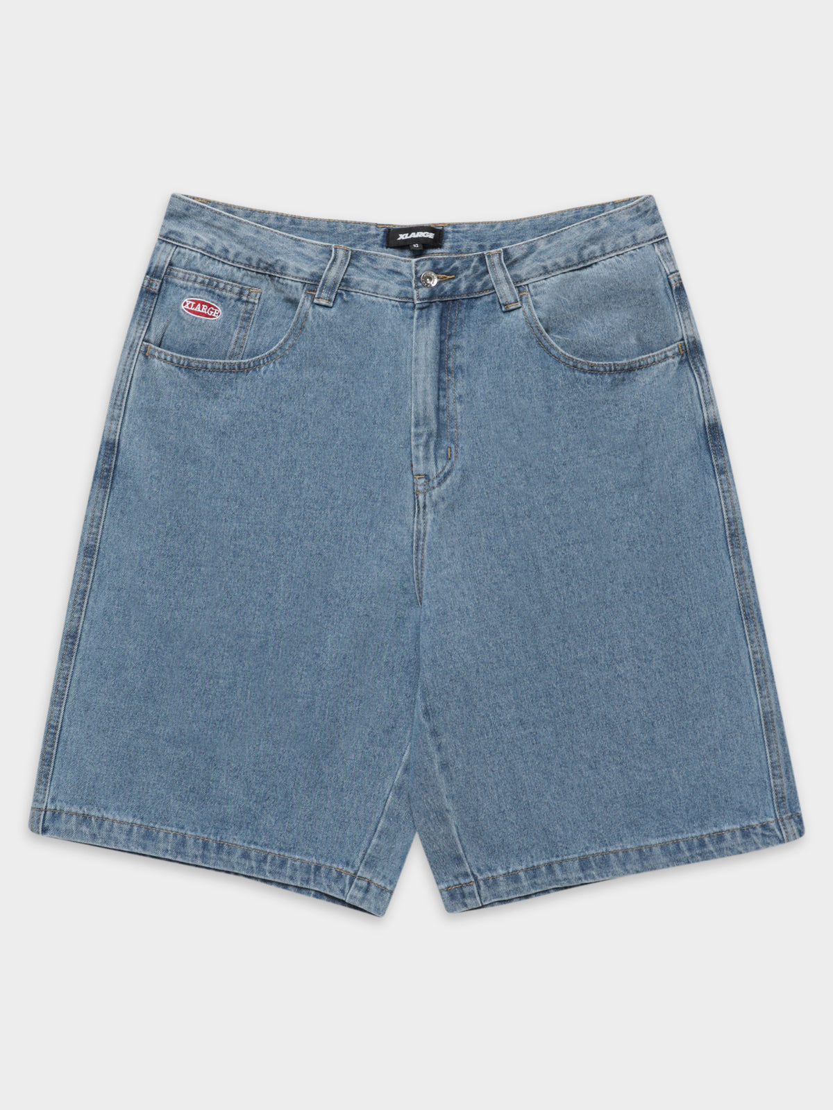 Xlarge Bull Denim 91 Shorts in Mid Blue | Mid Blue