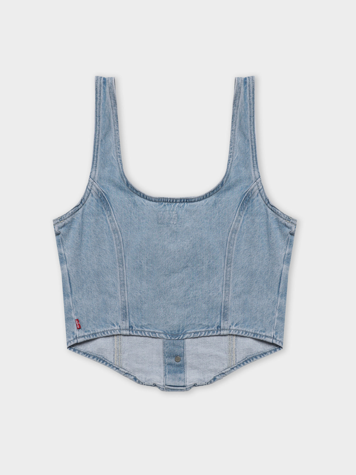 Levis Dani Denim Corset Top in Indigo Stonewash | Indigo