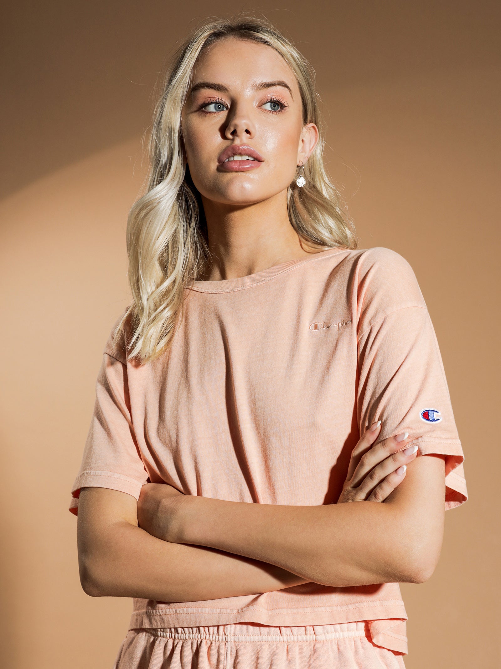 Vintage Dyed T-Shirt in Peach