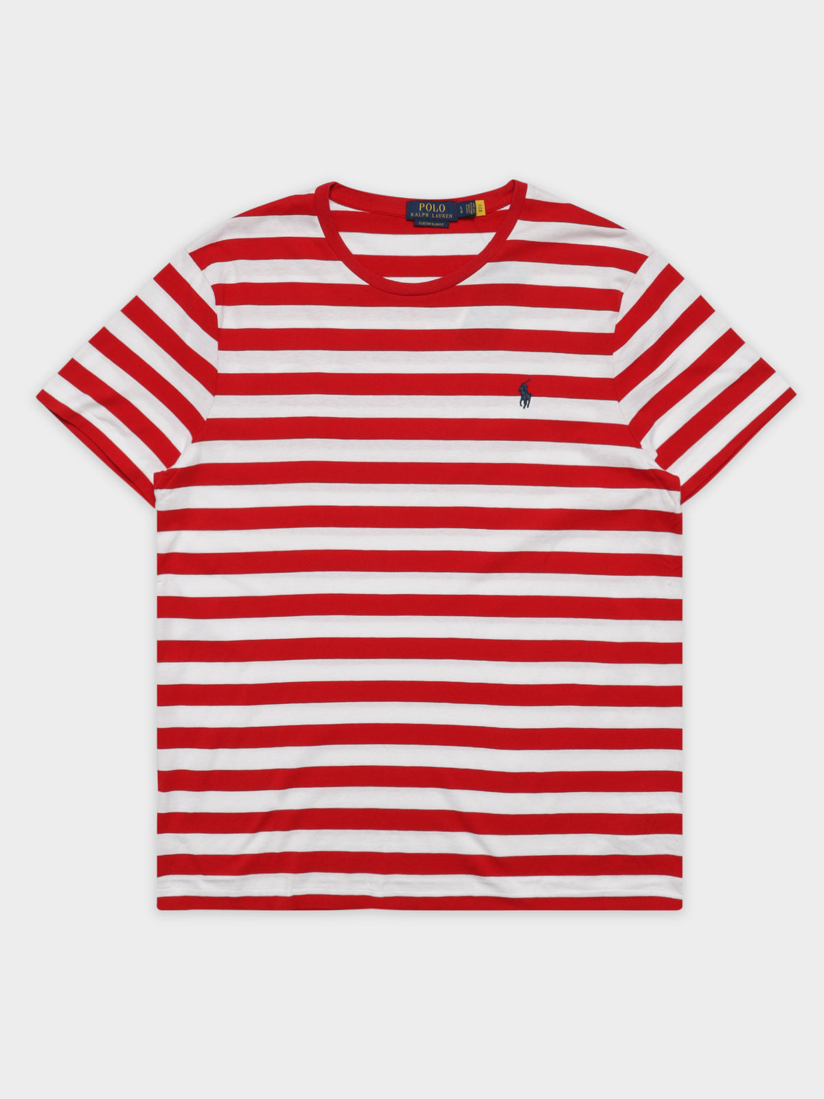 Polo Ralph Lauren Bold Striped T-Shirt in Red & White | White/Red