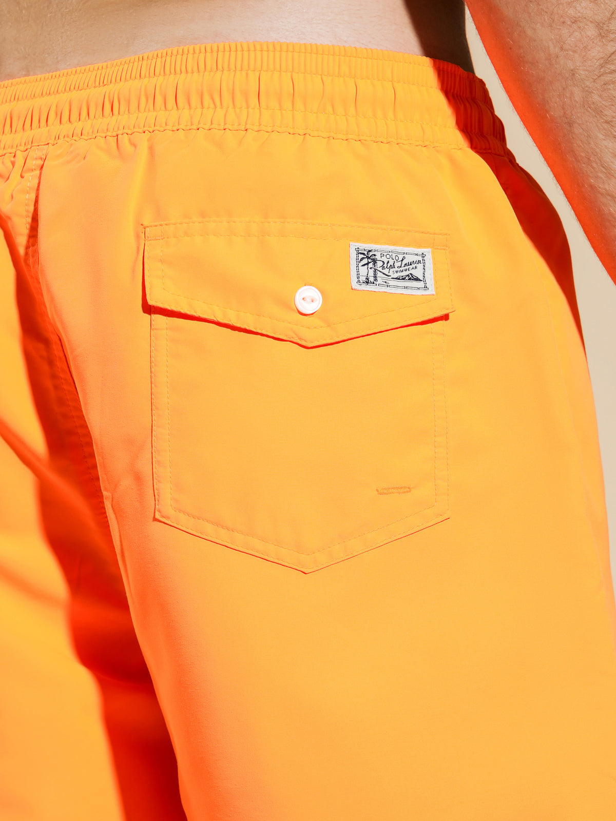 Polo Ralph Lauren Traveller Swim Short in Neon Orange | Orange
