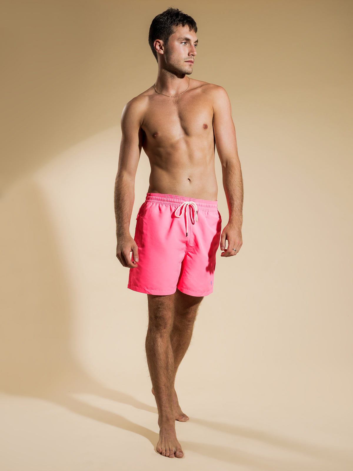 Polo Ralph Lauren Traveller Swim Short in Neon Pink | Pink