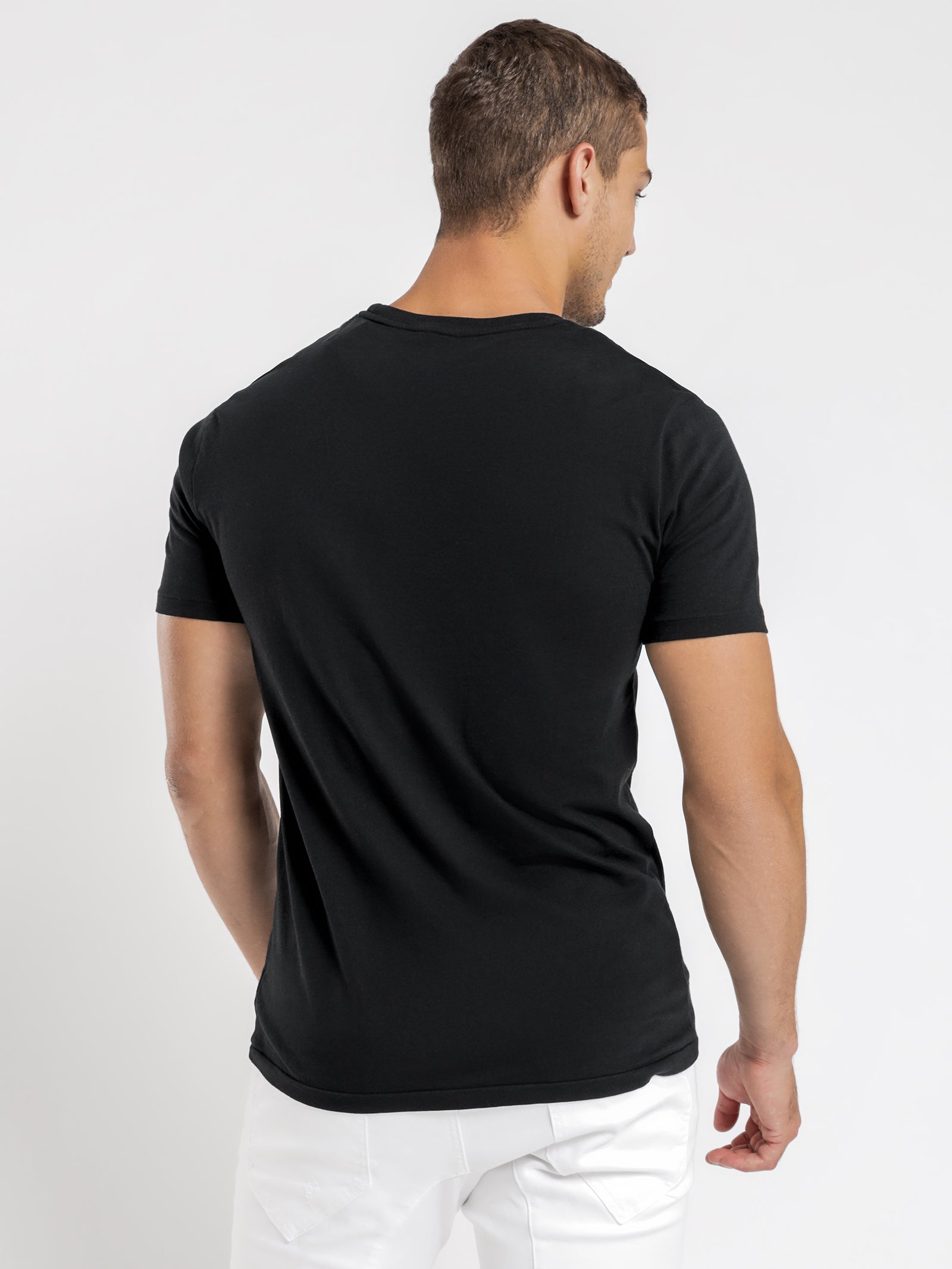 Logo Printed T-Shirt in Blacl