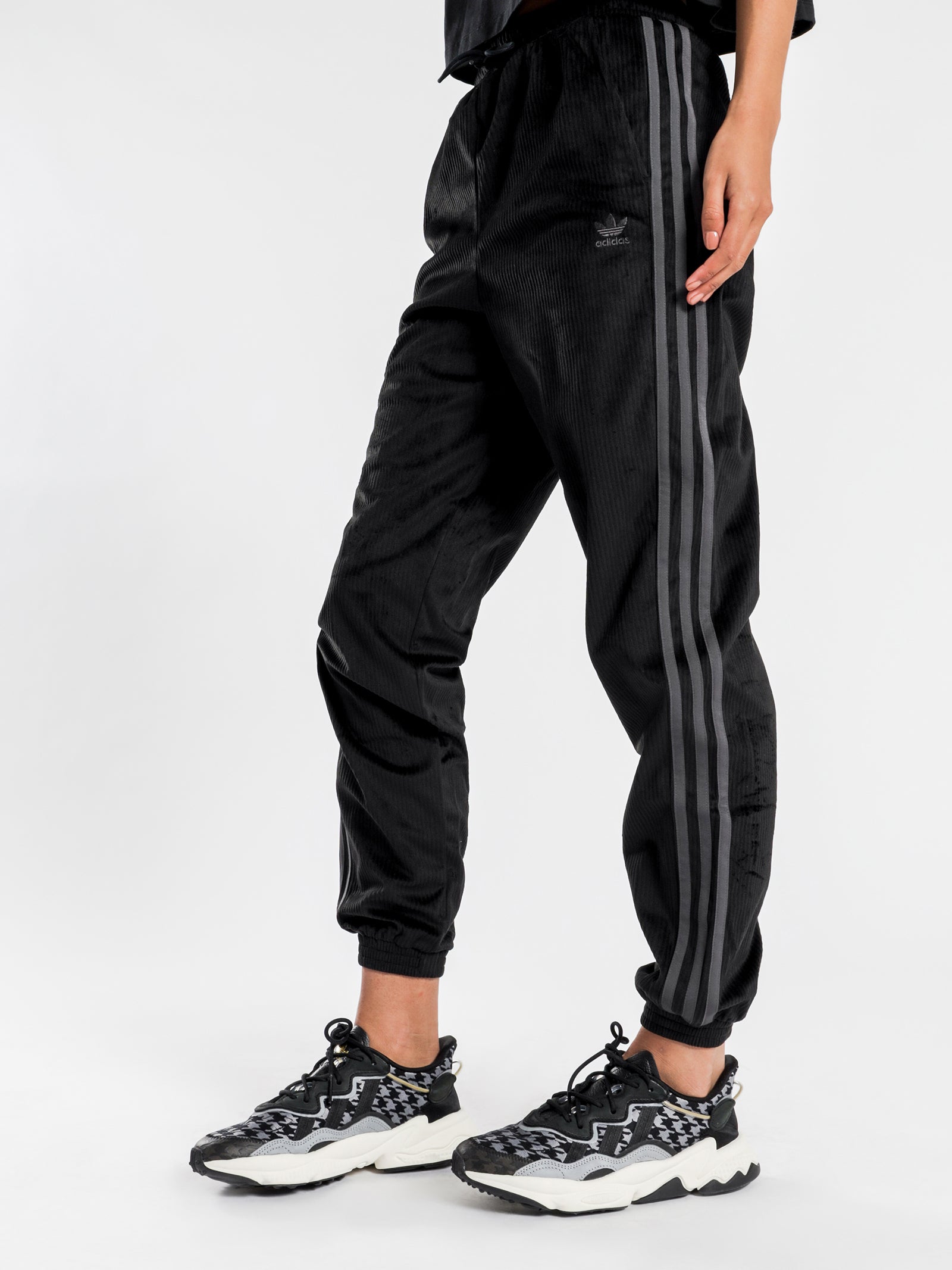 CC Corduroy Track Pants in Black