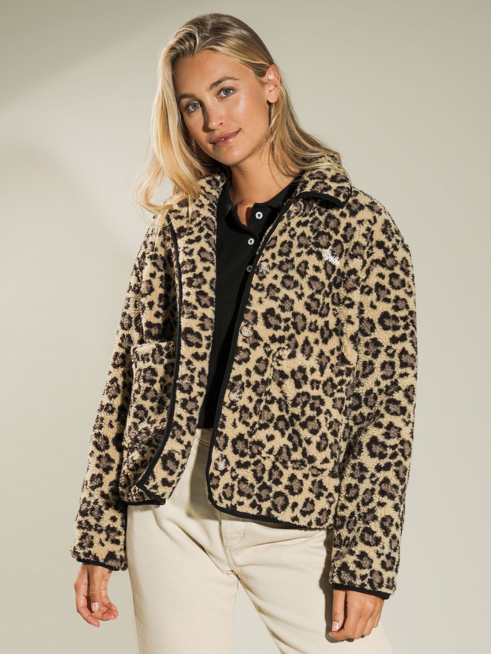 Cheetah shop sherpa jacket