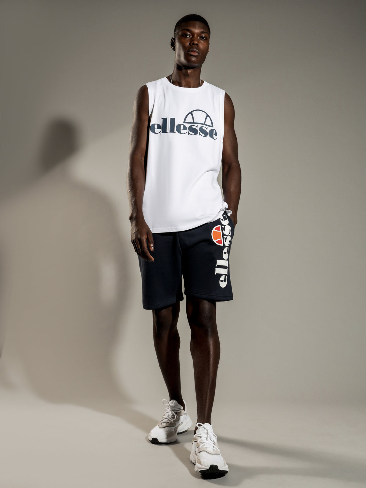 Ellesse Terri Vest Muscle T-Shirt in White | White