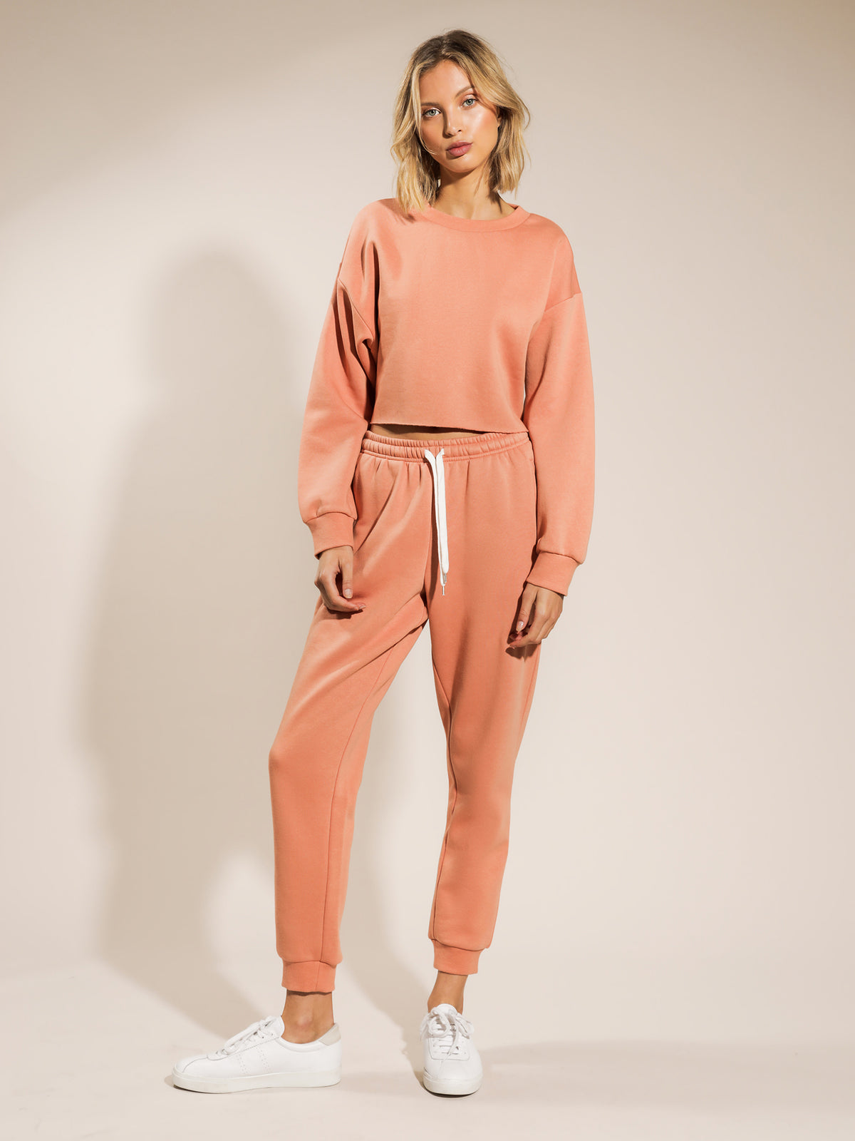 Nude Lucy Carter Classic Crop Sweater in Terracotta | Terracotta