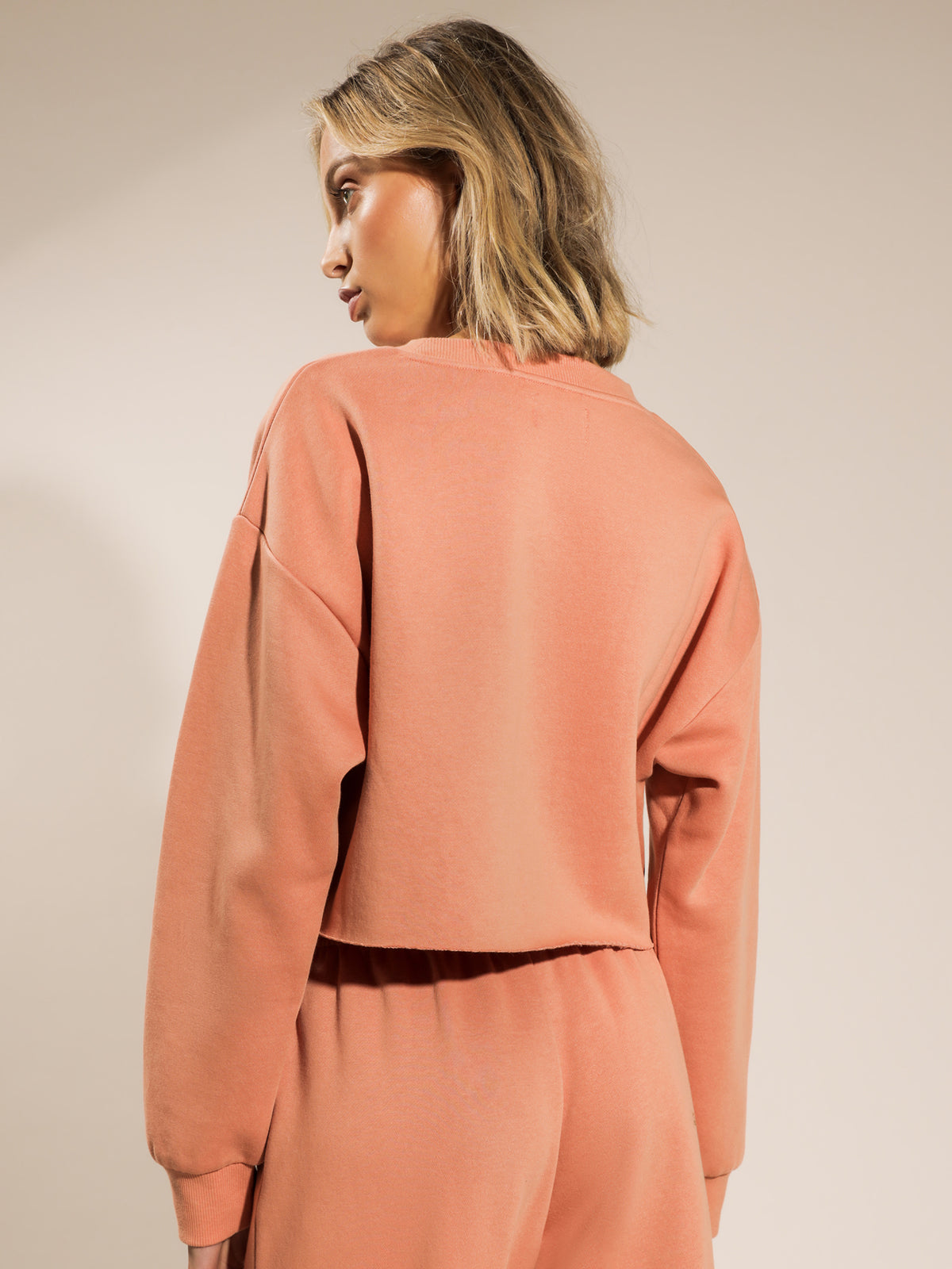 Nude Lucy Carter Classic Crop Sweater in Terracotta | Terracotta