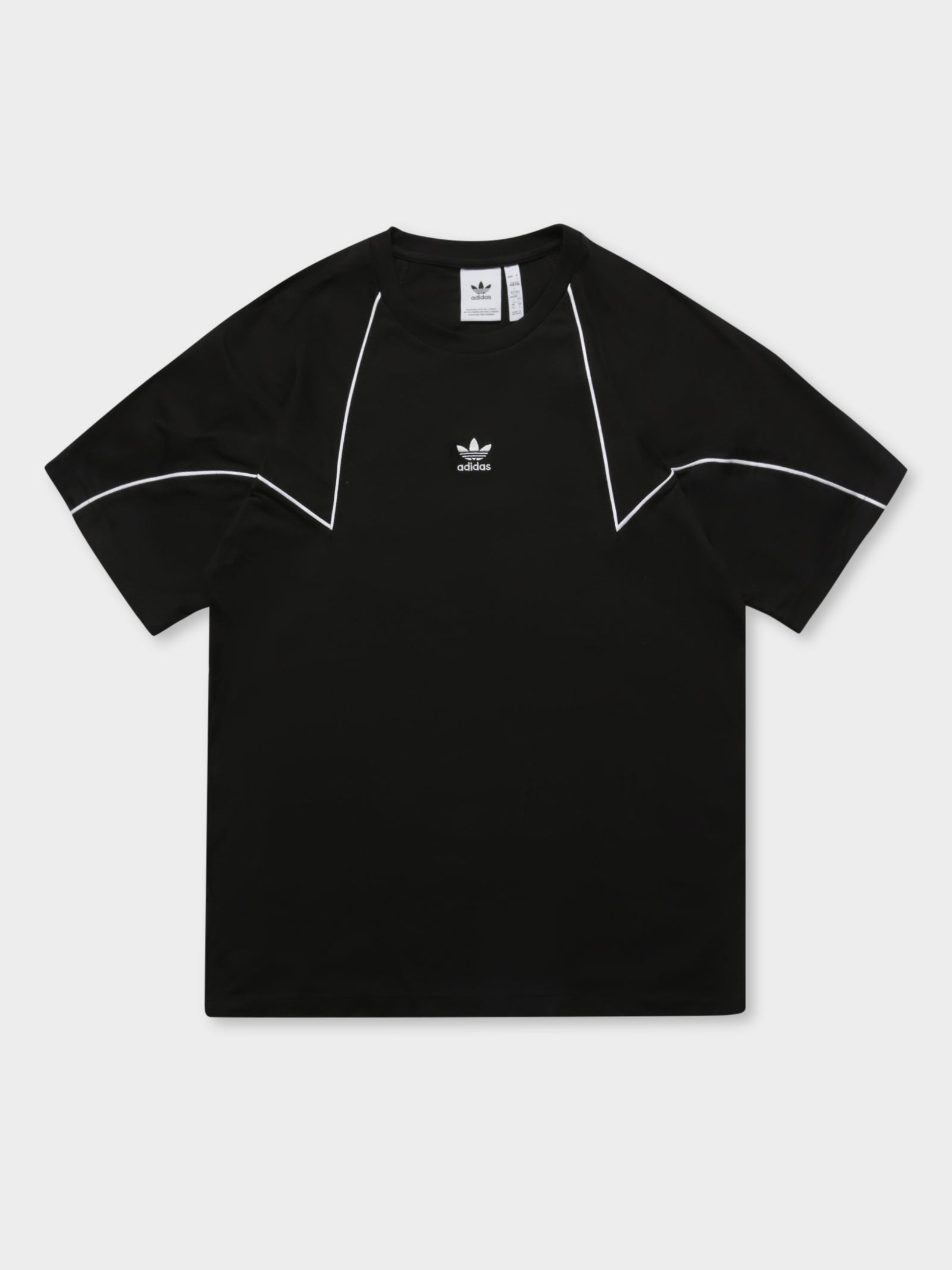 Big Trefoil Abstract T-Shirt in Black