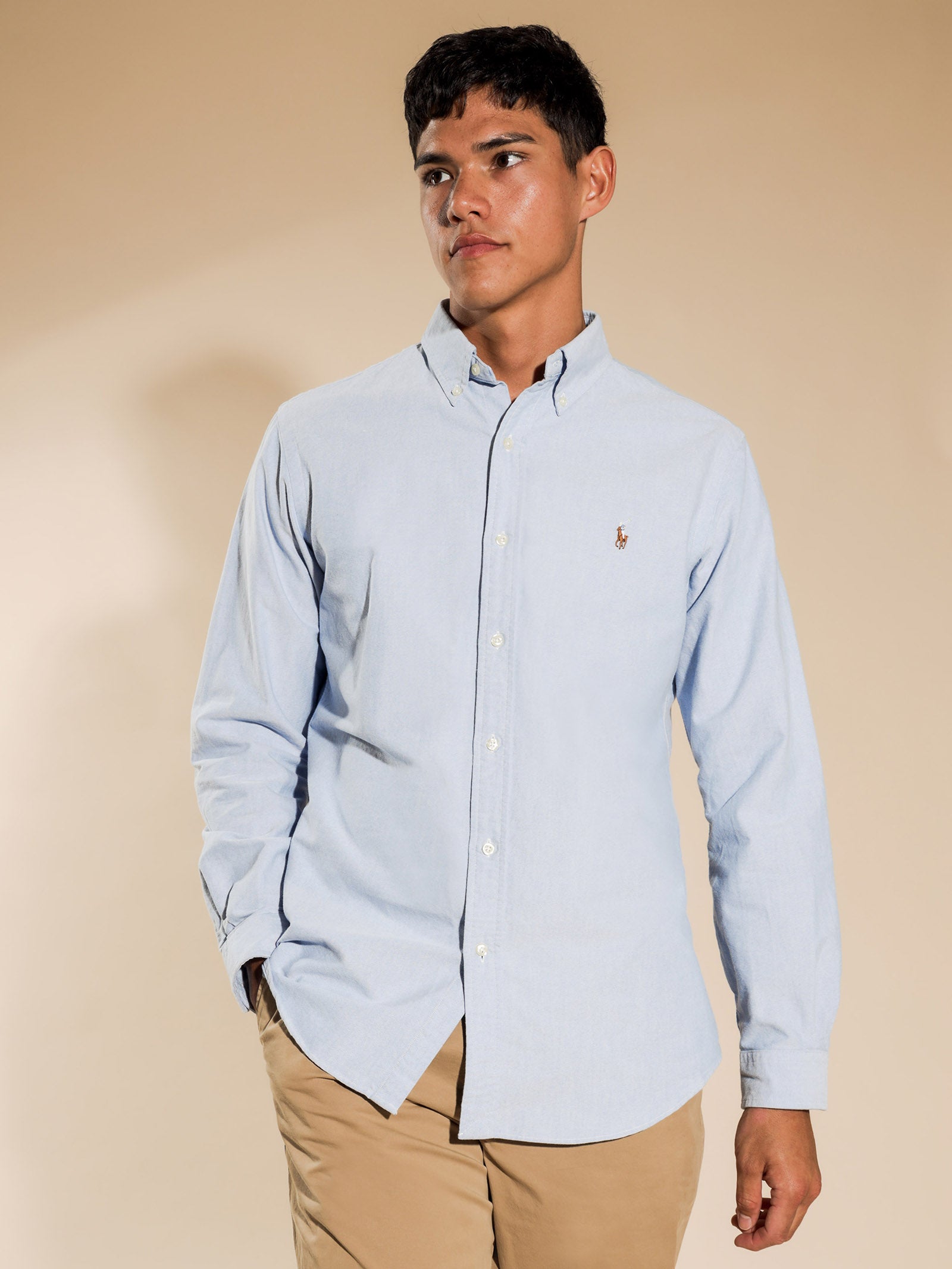 Oxford Long Sleeve Shirt in Blue