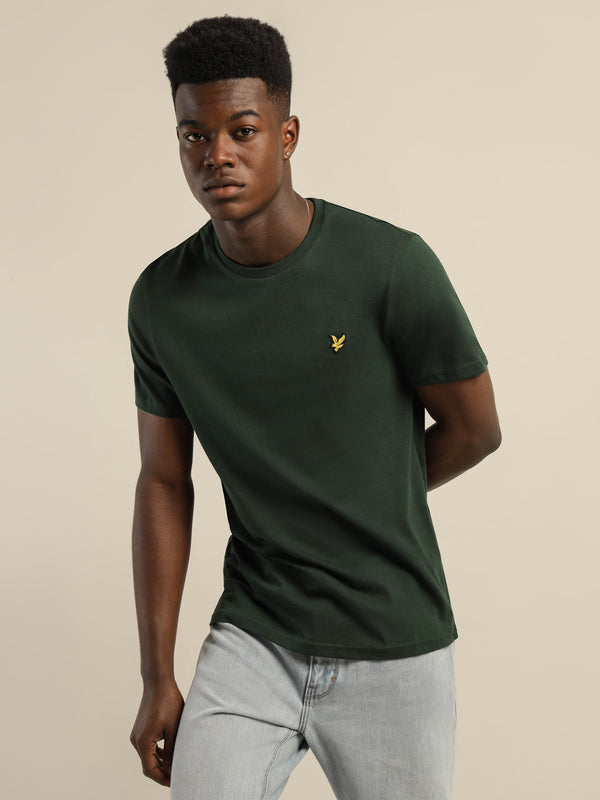 Lyle & scott Plain T-Shirt in Dark Green Dark green | Glue Store