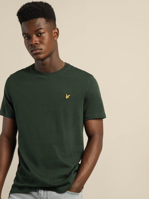 Lyle & scott Plain T-Shirt in Dark Green Dark green | Glue Store