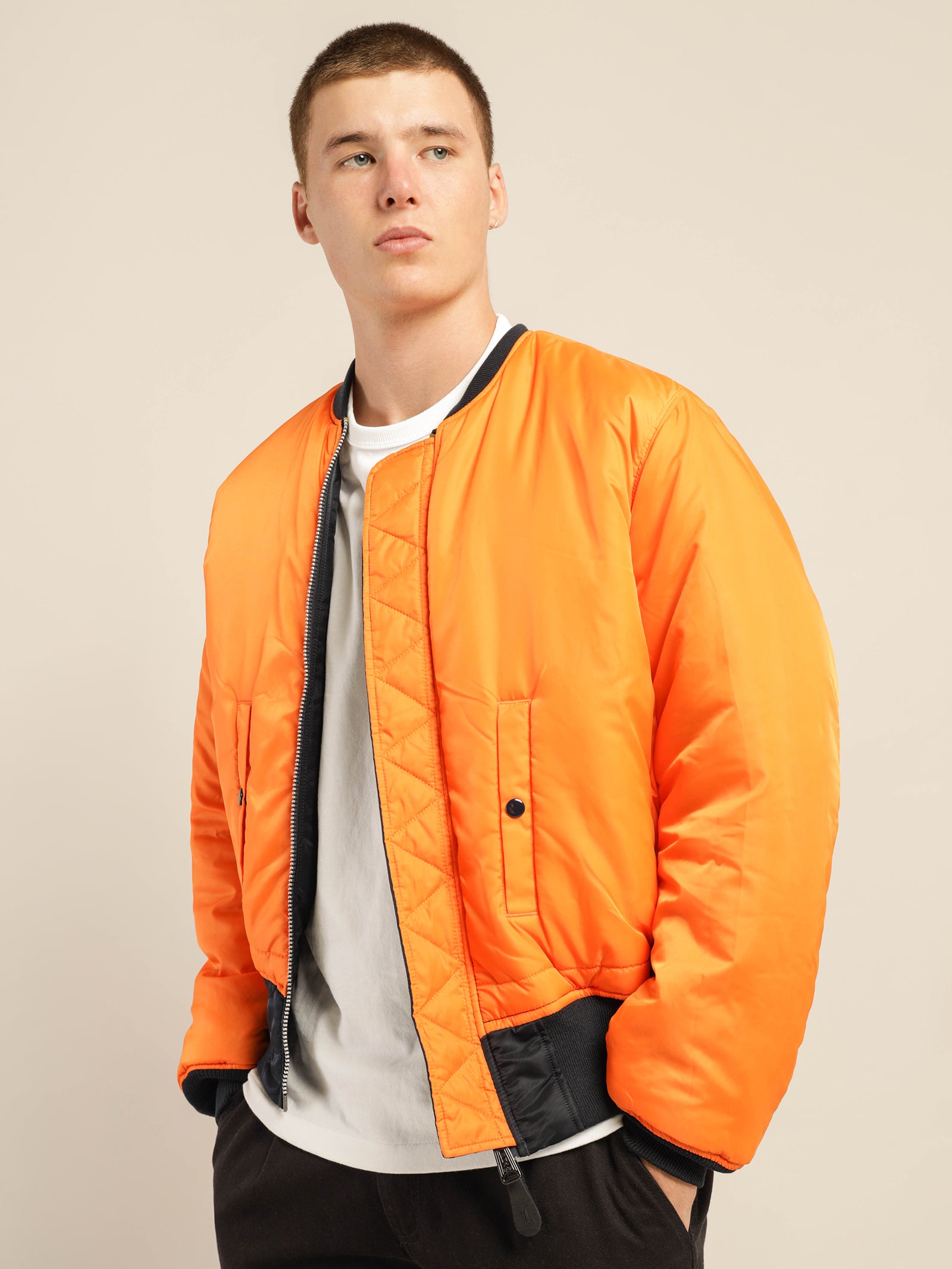 Nasa bomber jacket top orange