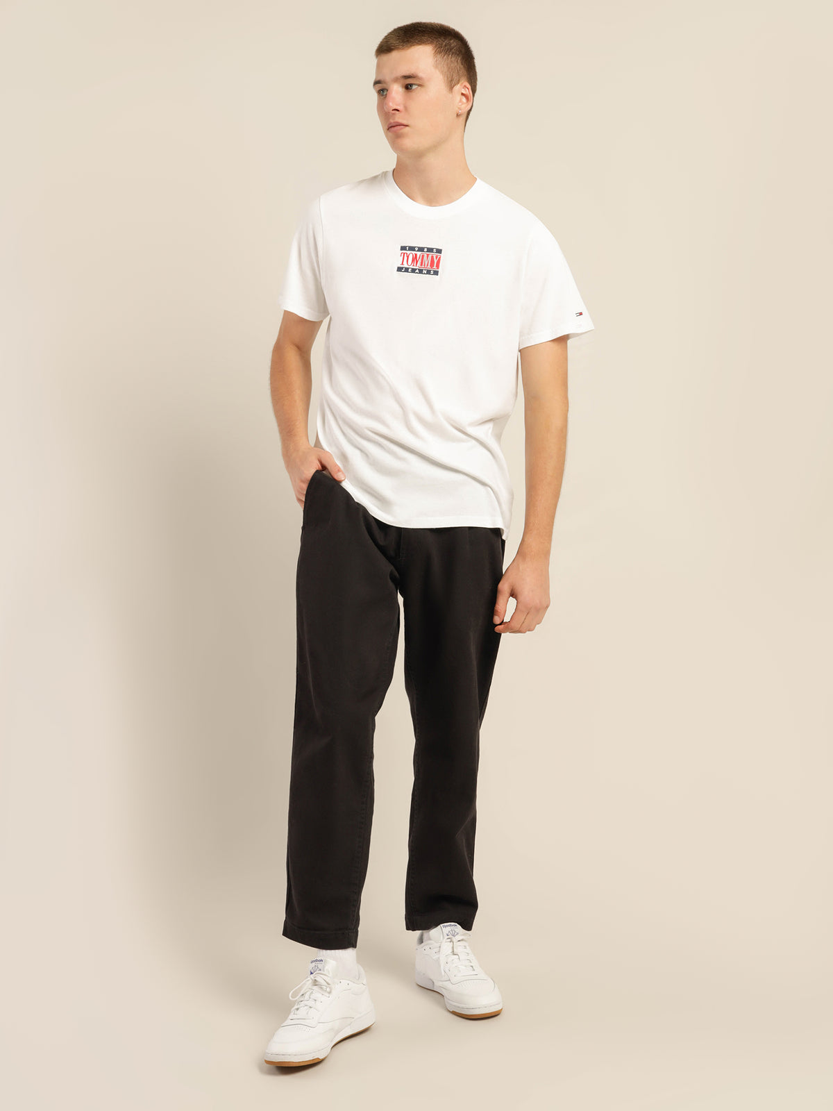 Tommy Hilfiger Organic Cotton T-Shirt in White | White