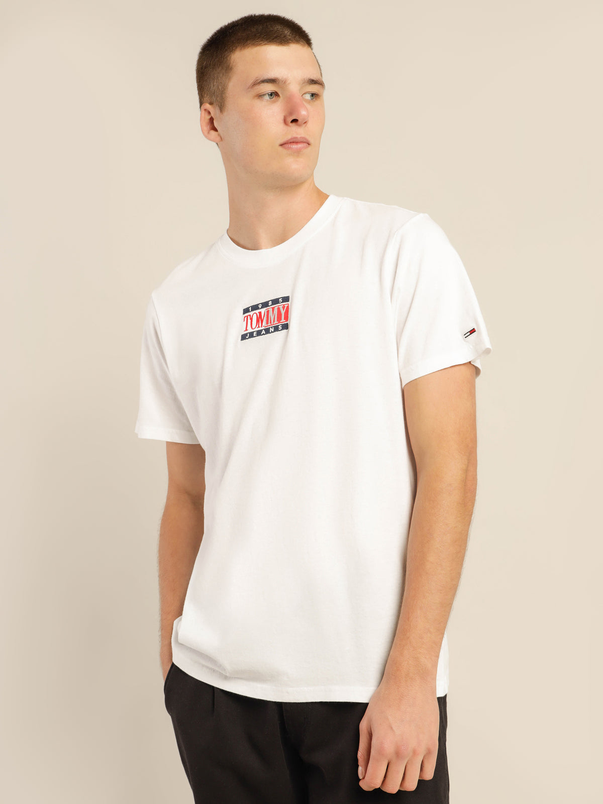 Tommy Hilfiger Organic Cotton T-Shirt in White | White