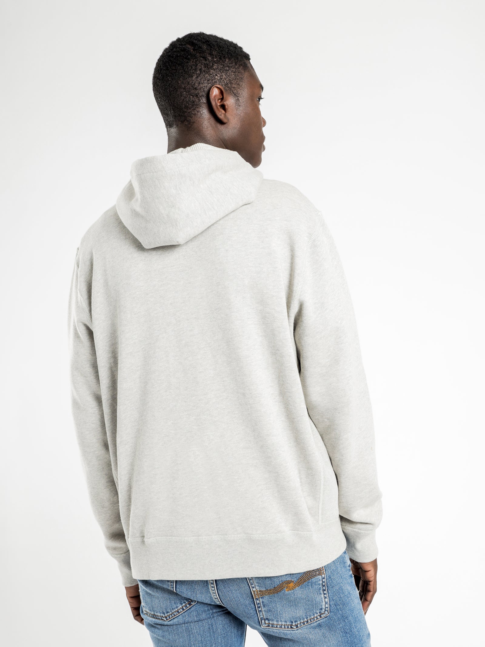 Classic Full Zip Hooded Fleece Jacket in Grey