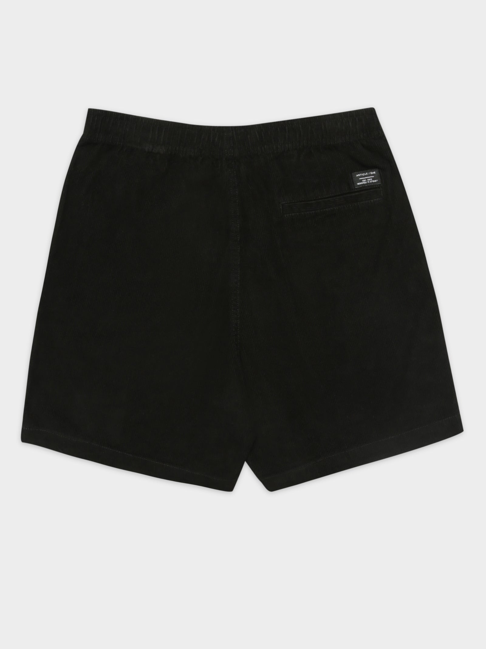 Jaxon Cord Shorts in Black