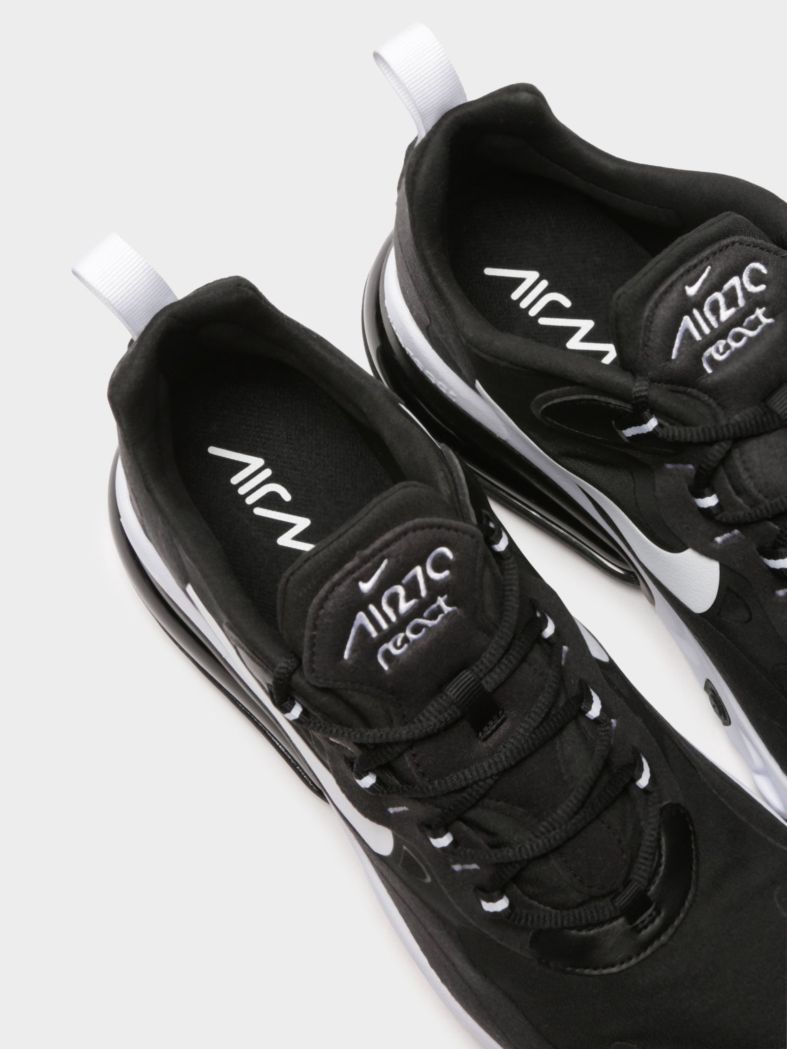 Air Max 270 React Sneakers in Black & White