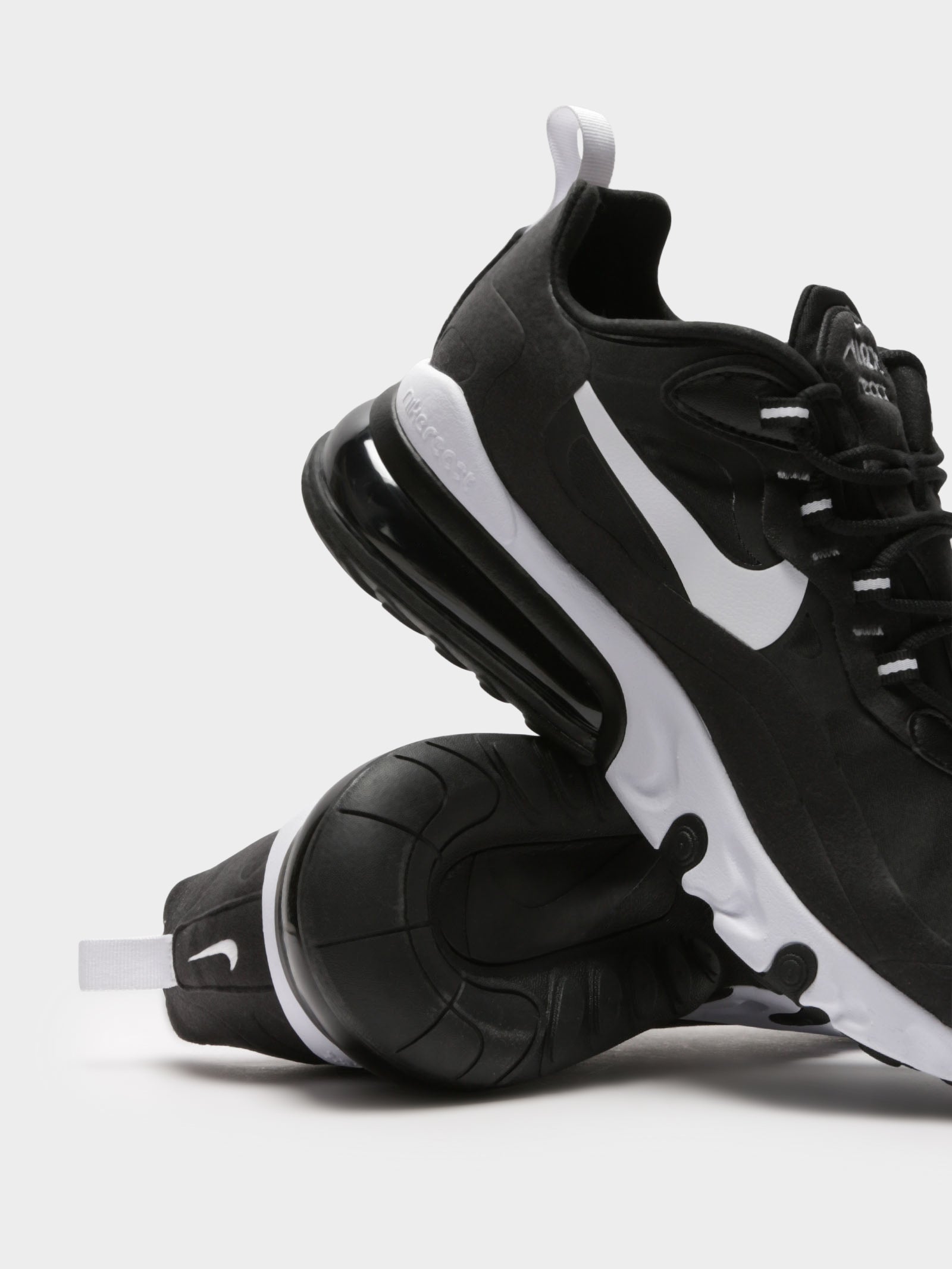 Air Max 270 React Sneakers in Black & White