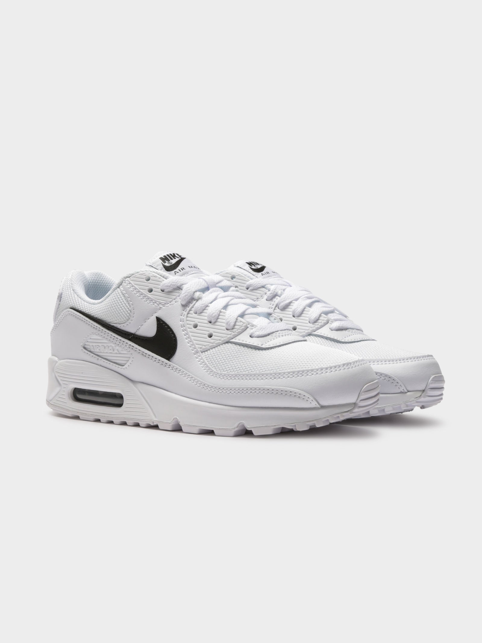 Womens Air Max 90 Sneakers in White & Black