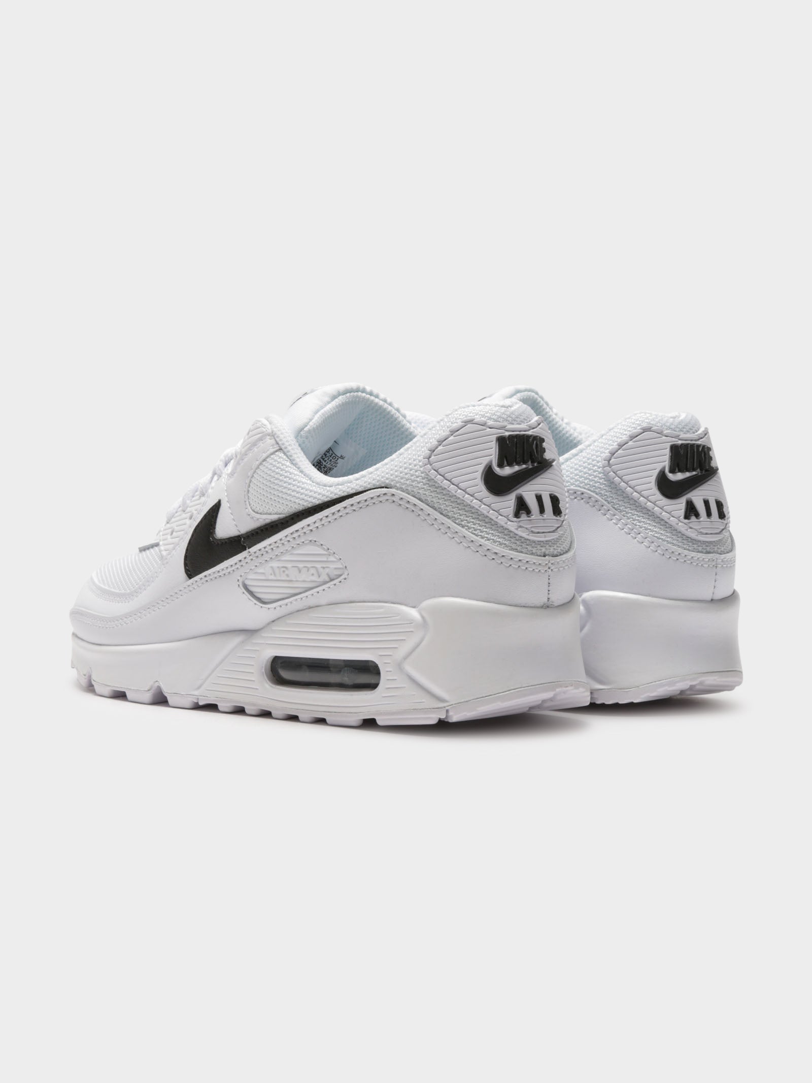 Womens Air Max 90 Sneakers in White & Black