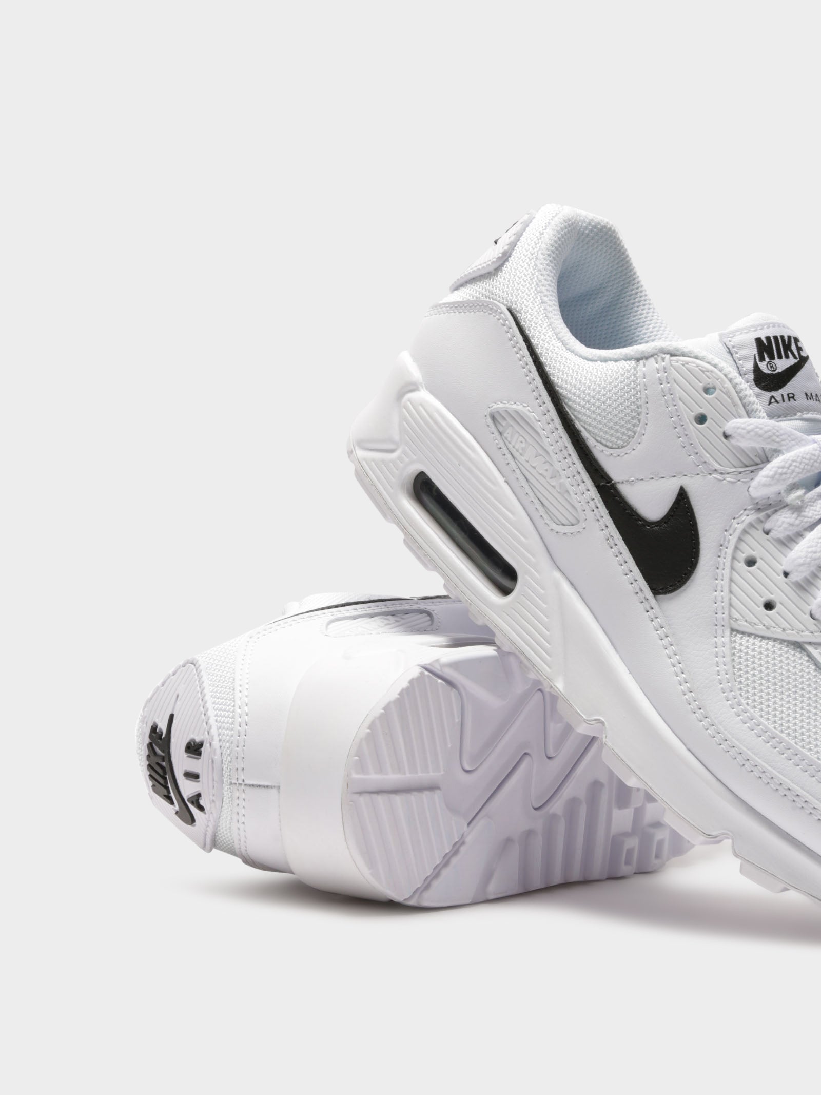 Womens Air Max 90 Sneakers in White & Black