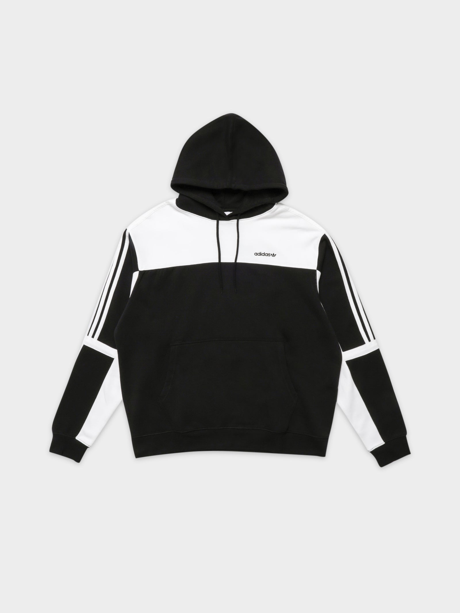 Adidas Classic Pullover Hoodie in Black Black Glue Store