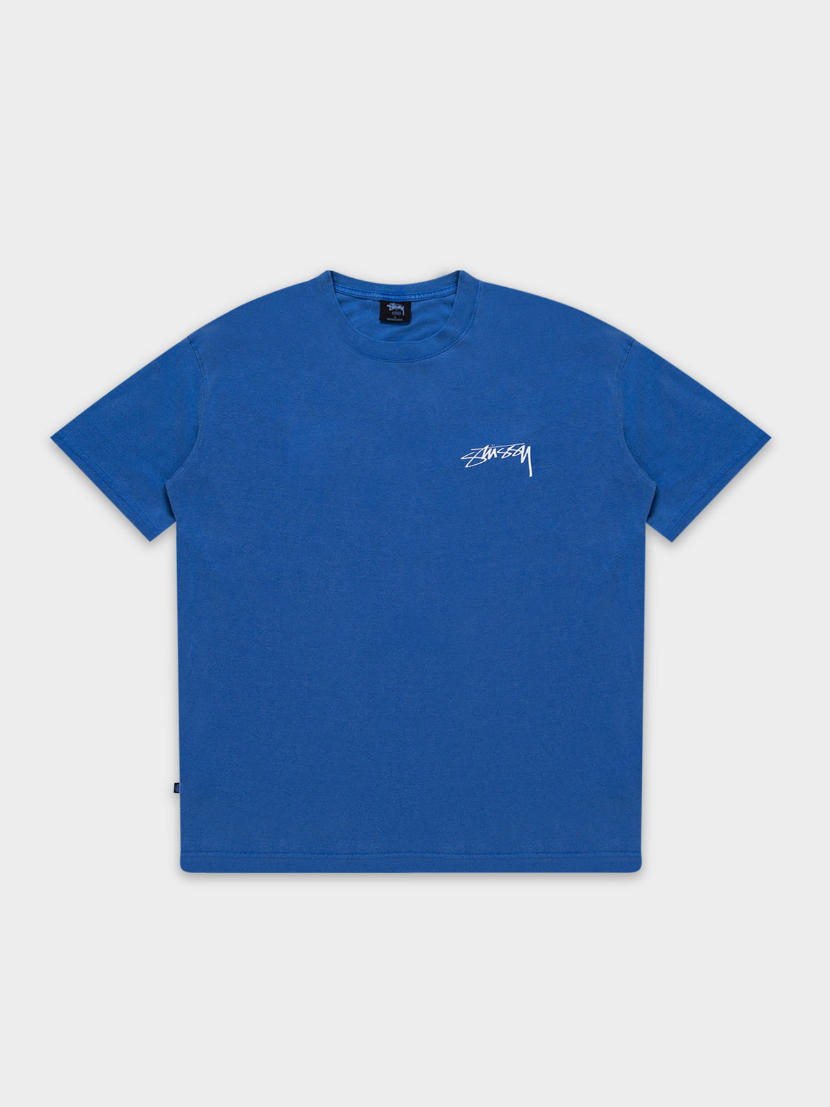 Stussy Modern Age 50/50 T-Shirt in Mid Blue | Mid Blue