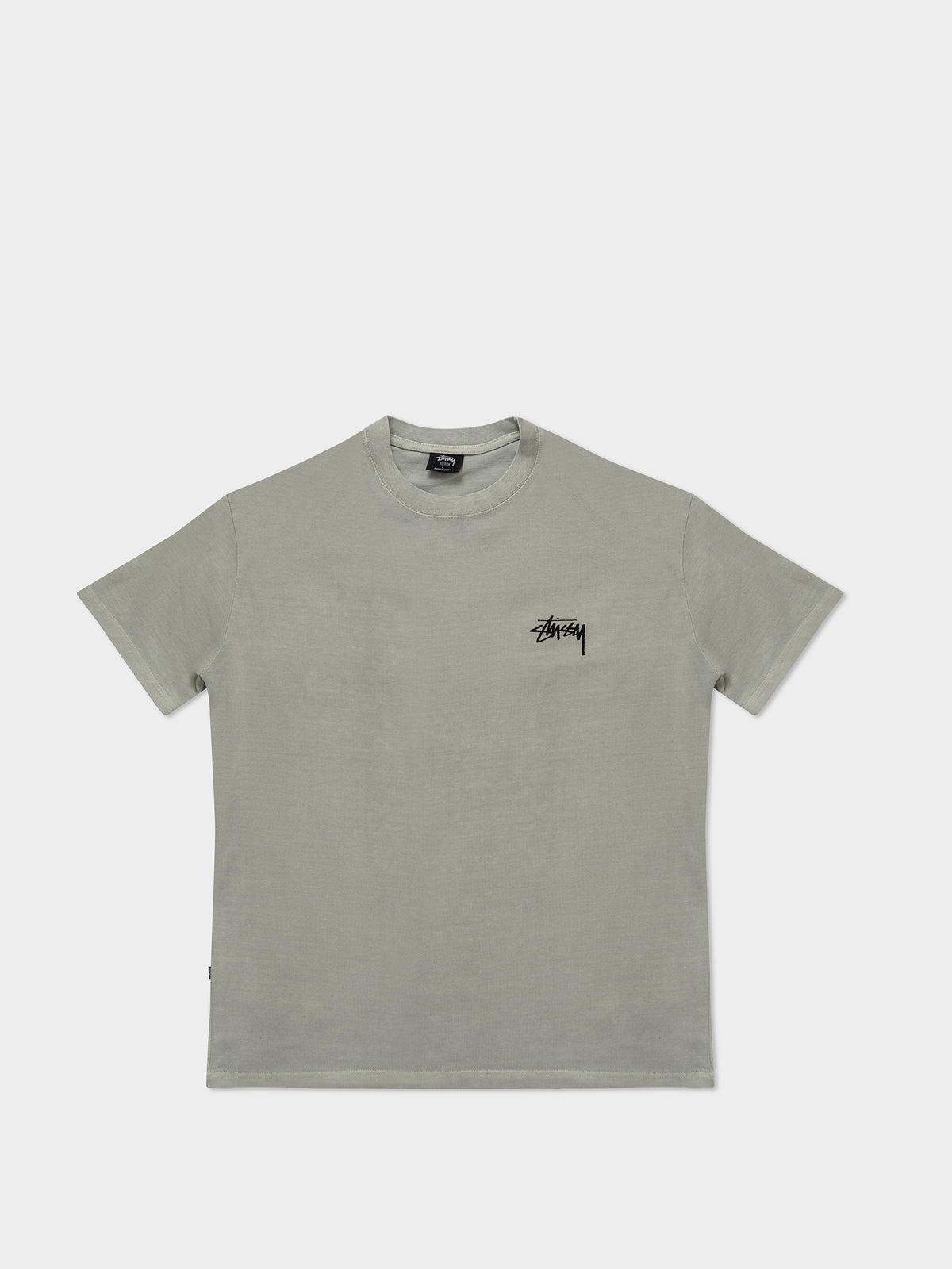 Stussy House of Cards Short Sleeve T-Shirt in Pigment Stone Grey | Stone