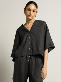 Line Lounge Shirt in Washed Sage - Glue Store