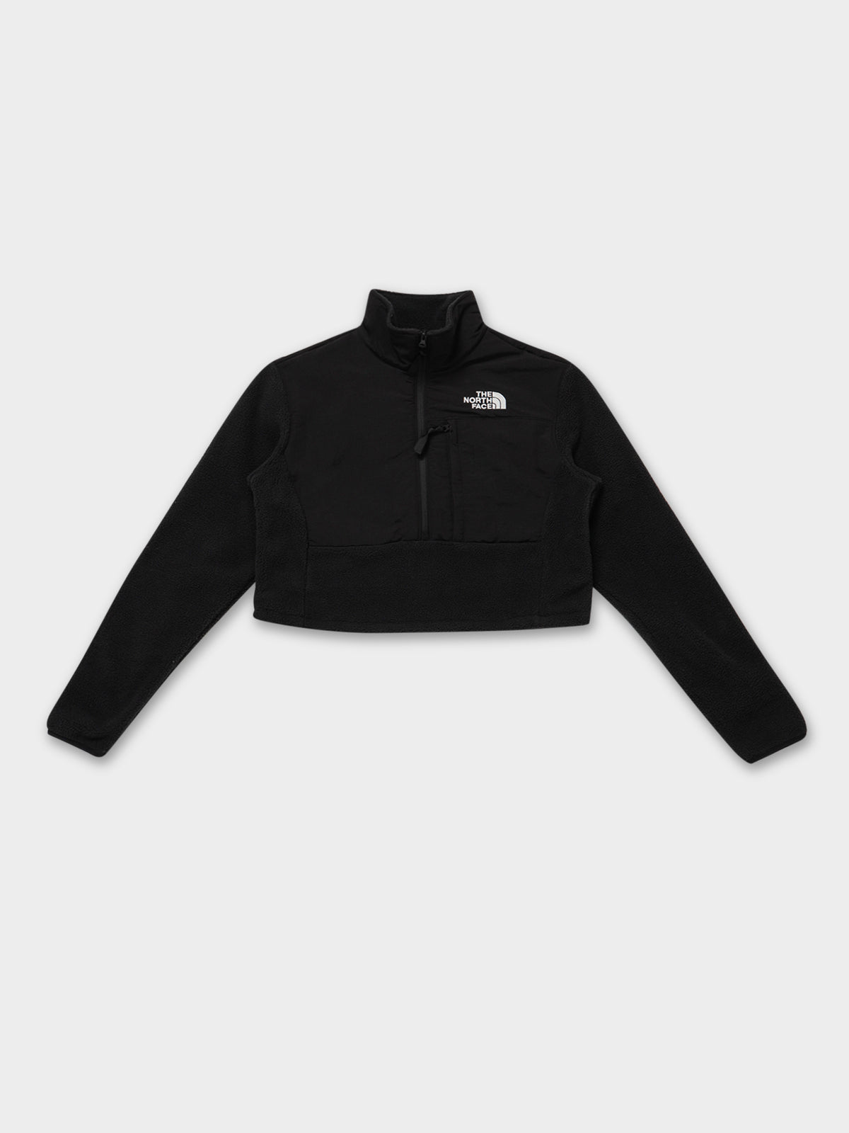 The North Face Cropped Denali Fleece in TNF Black | Black