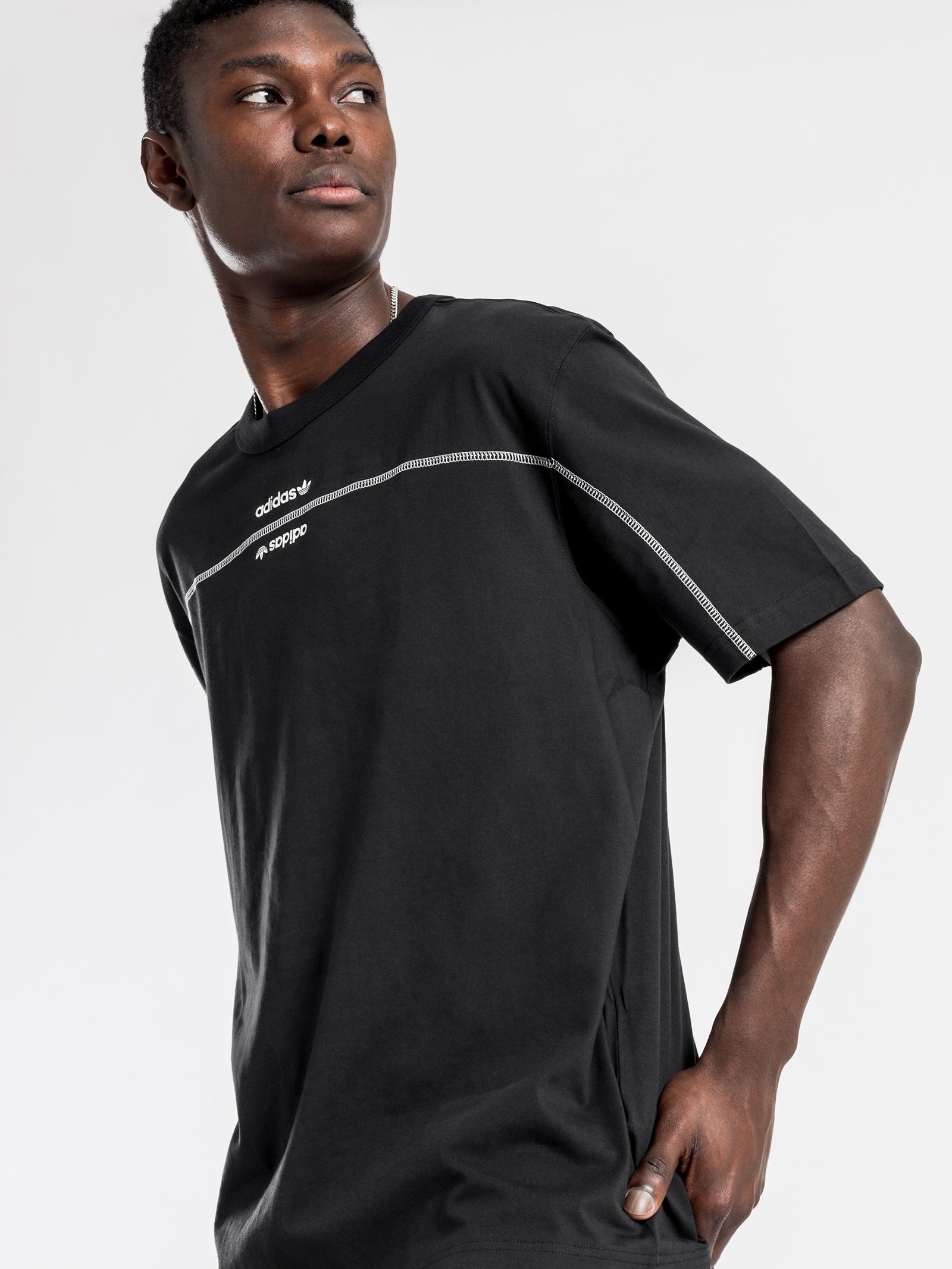 Originals Black Crew Short Sleeve T-Shirt in Black