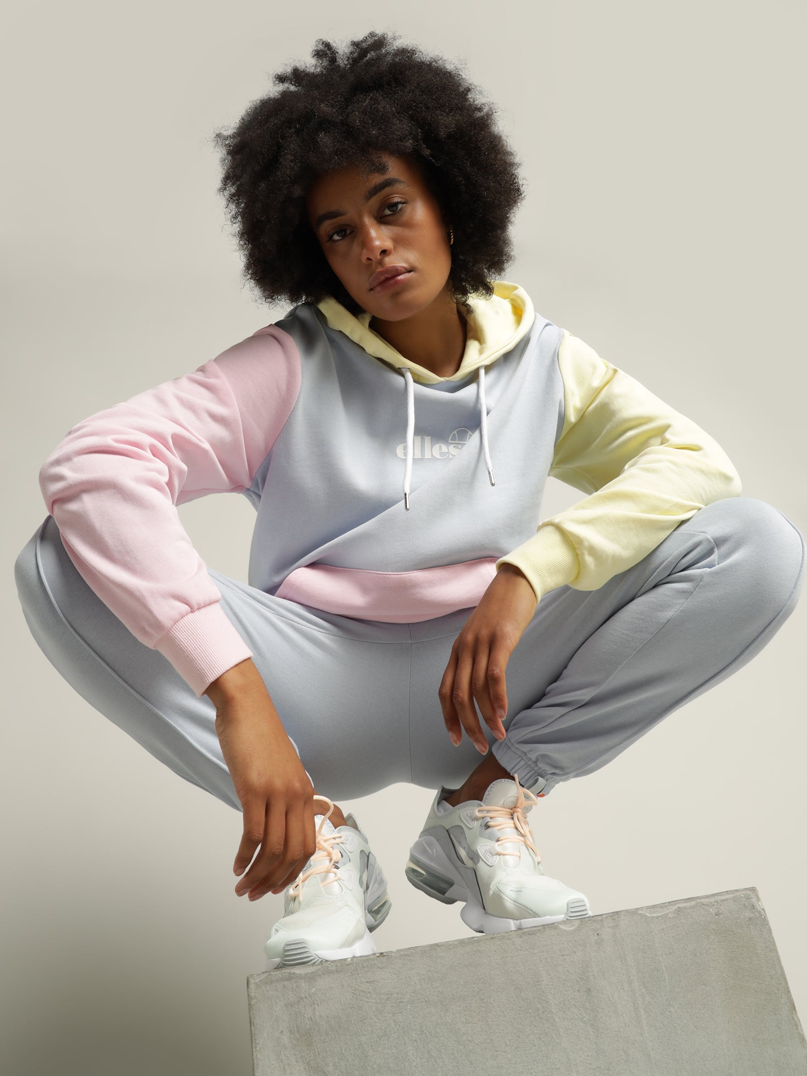 Pink blue yellow outlet hoodie