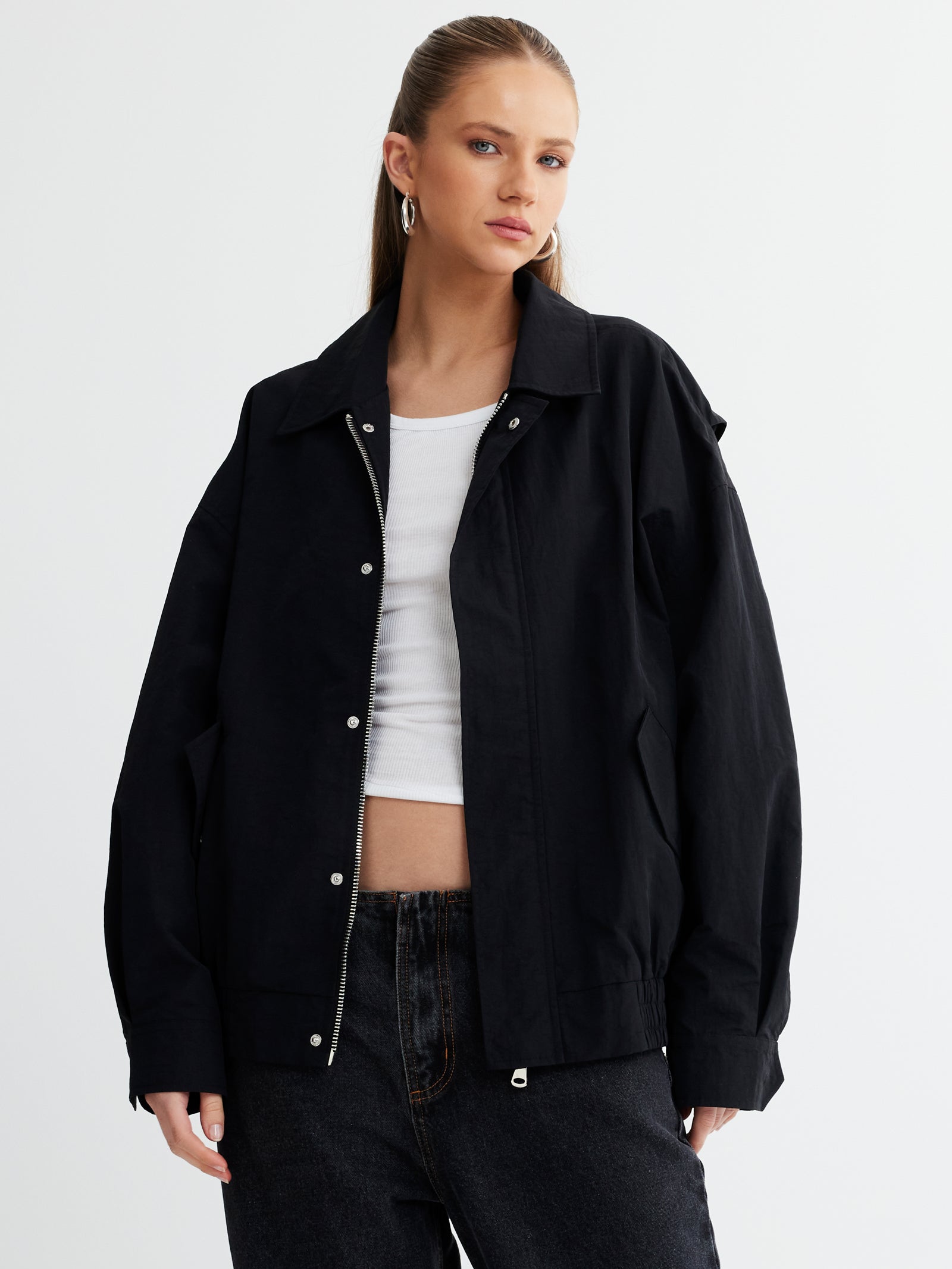 Lioness Kenny Bomber Jacket in Onyx Black Onyx | Glue Store