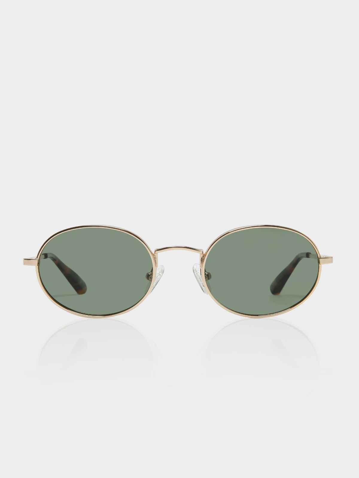 Local Supply LIS Sunglasses in Gold & Green | Gold