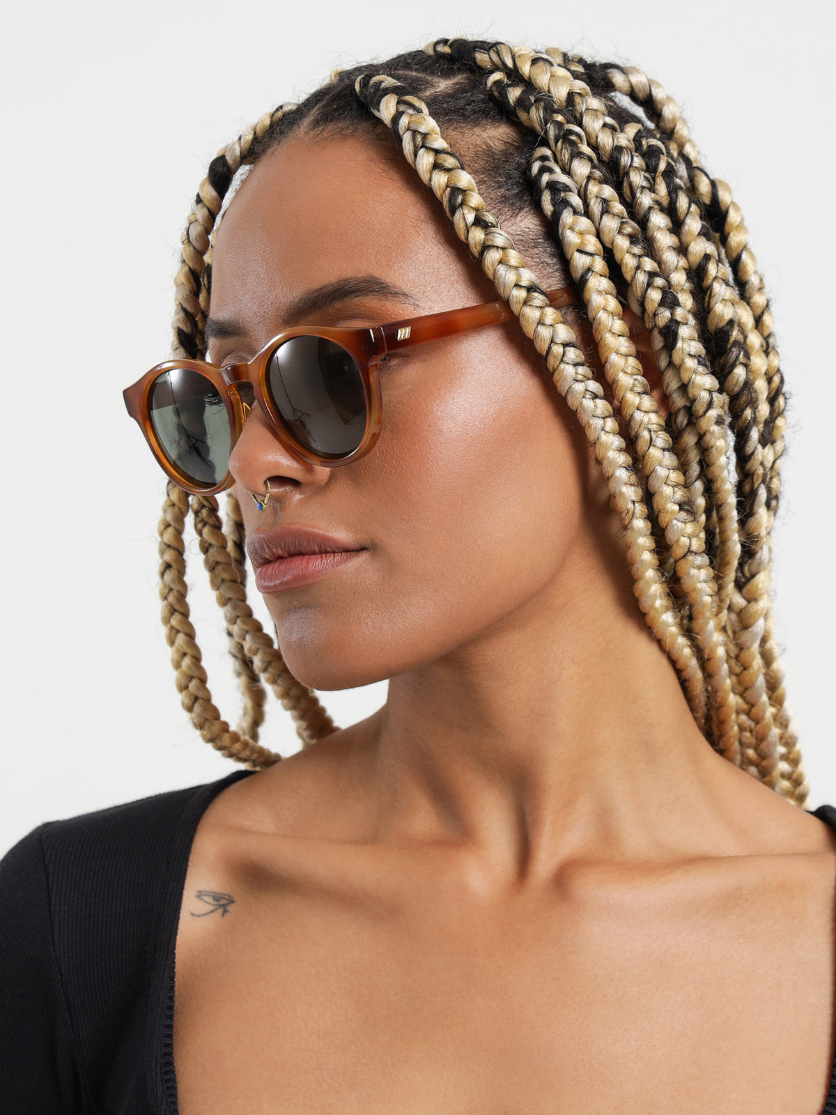 Le Specs Hey Macarena Polarised Sunglasses in Tortoise Shell | Tortoise S