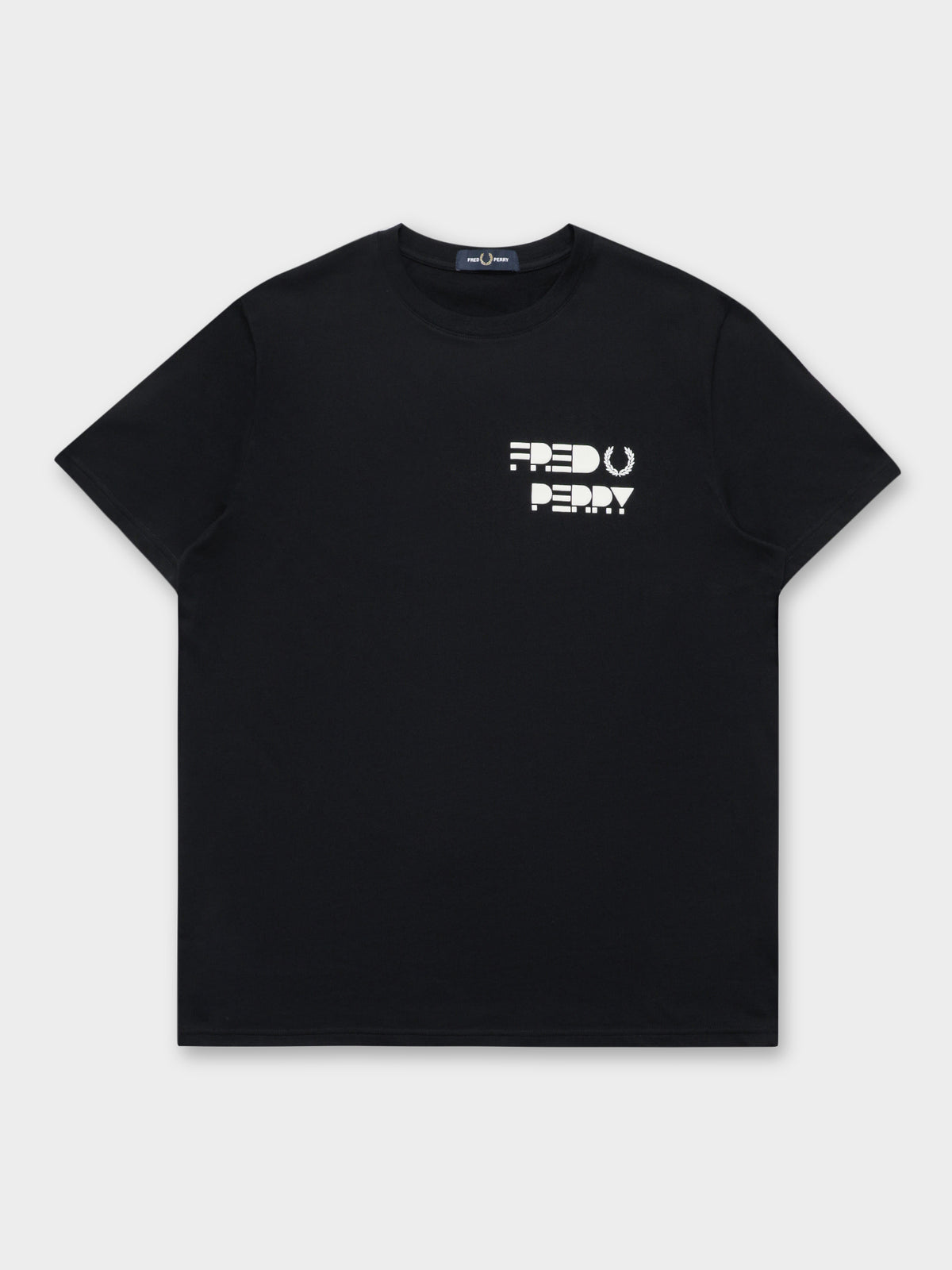 Fred Perry Raised Graphic T-Shirt in Black | Black