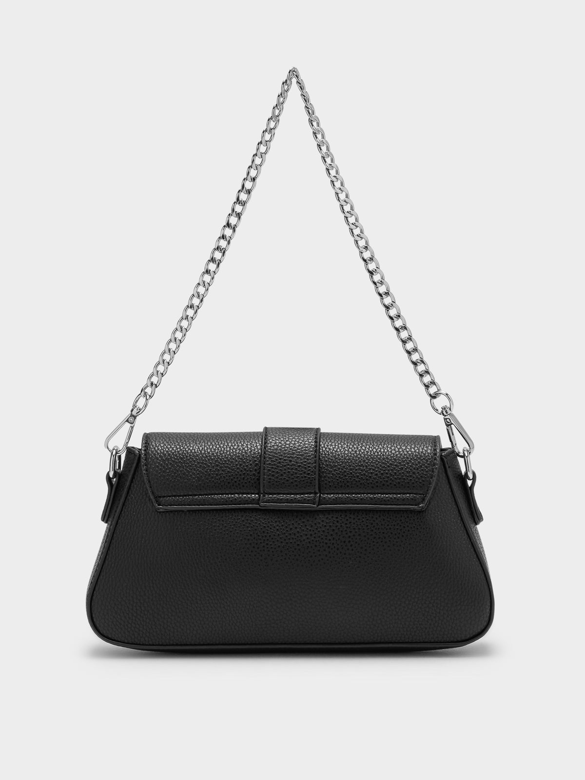 Peta And Jain Maddy Shoulder Bag in Black & Silver | Black/Silv