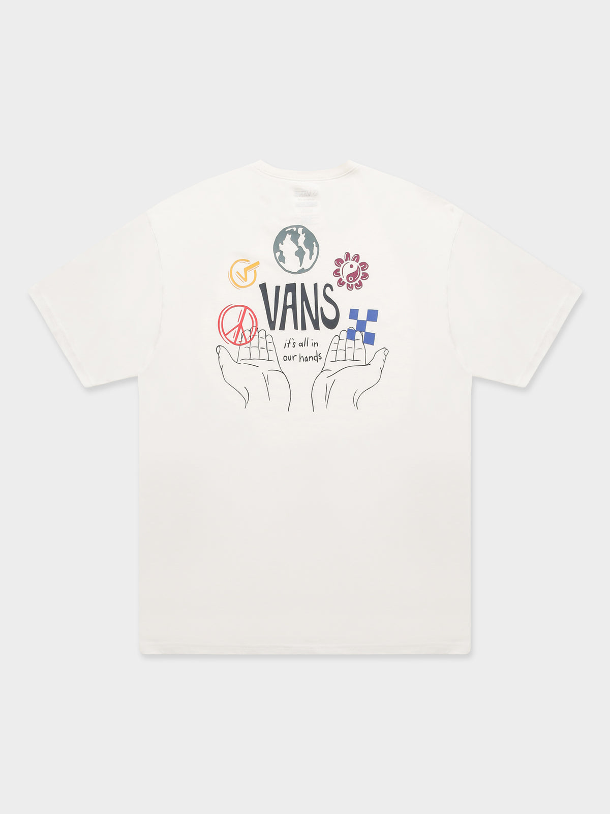 Vans In Our Hands T-Shirt in White | White