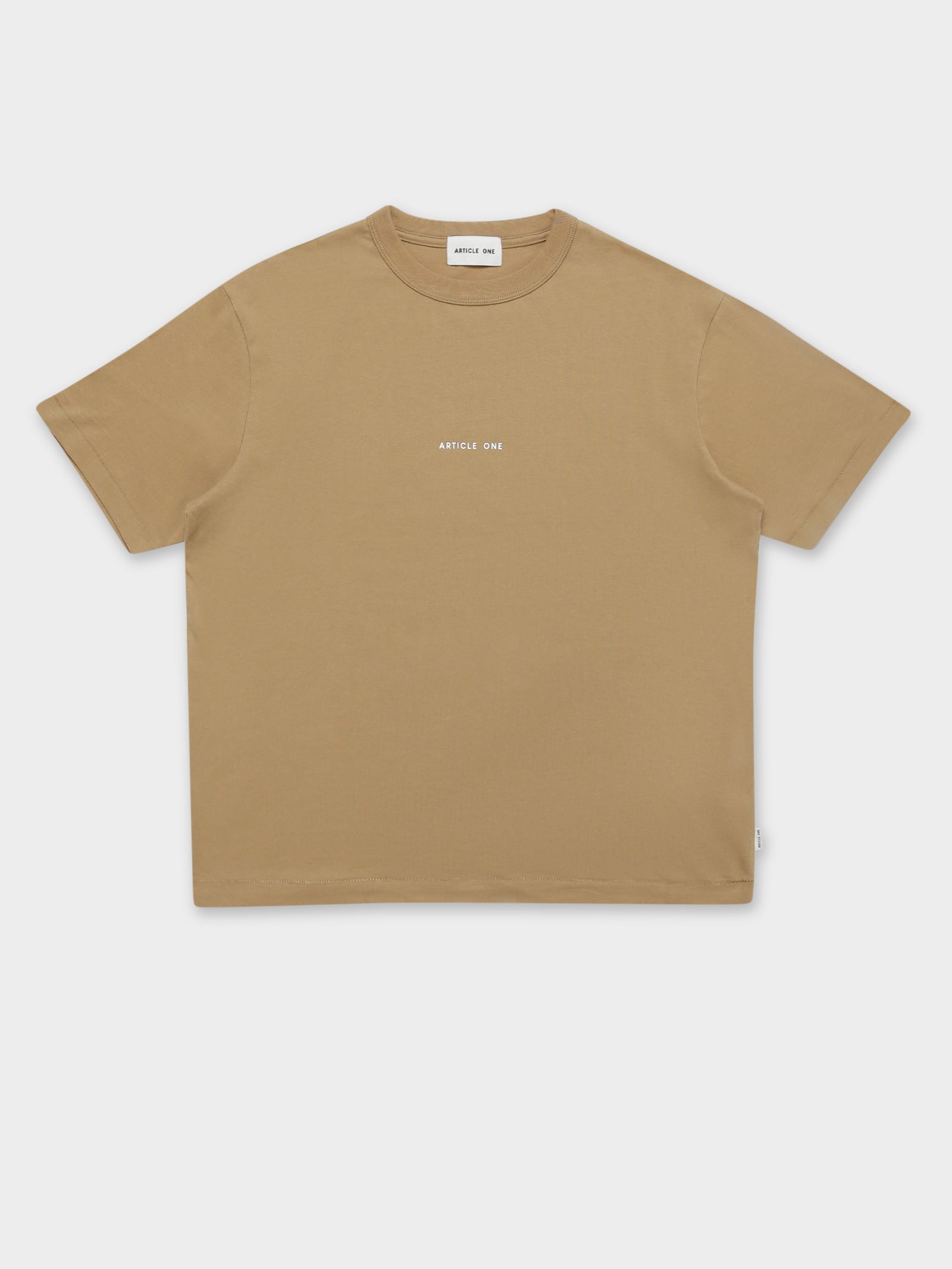 Article one Minimal Logo T-Shirt in Ochre Ochre | Glue Store