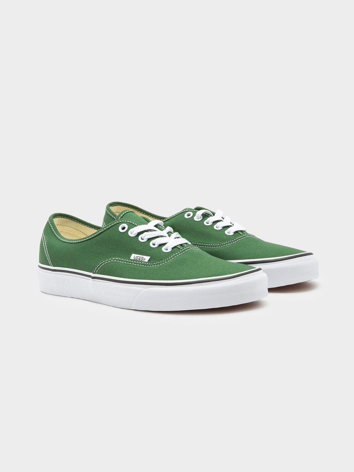 Vans Unisex Authentic Color Theory Sneakers in Dark Green | Dark Green