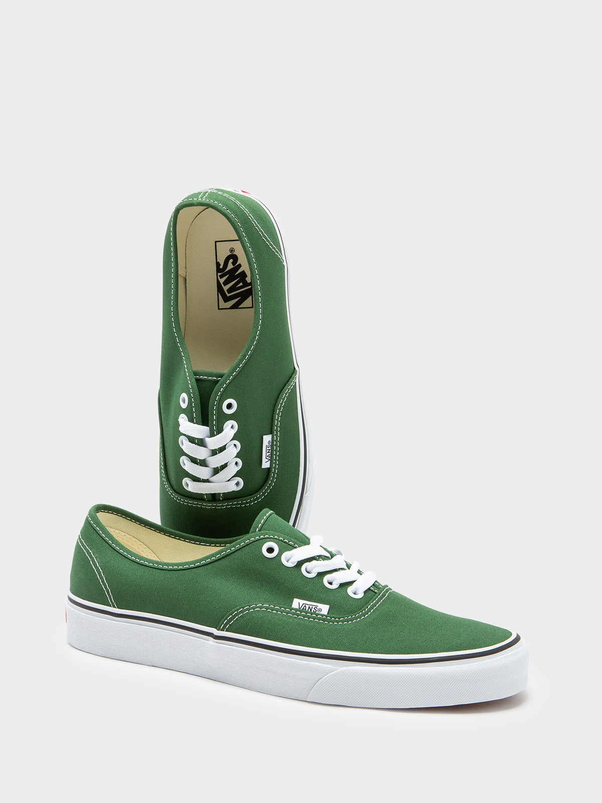 Vans Unisex Authentic Color Theory Sneakers in Dark Green | Dark Green