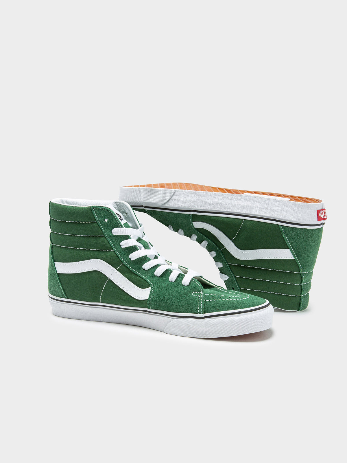 Vans Unisex Sk8 Hi Color Theory Sneakers in Dark Green | Dark Green