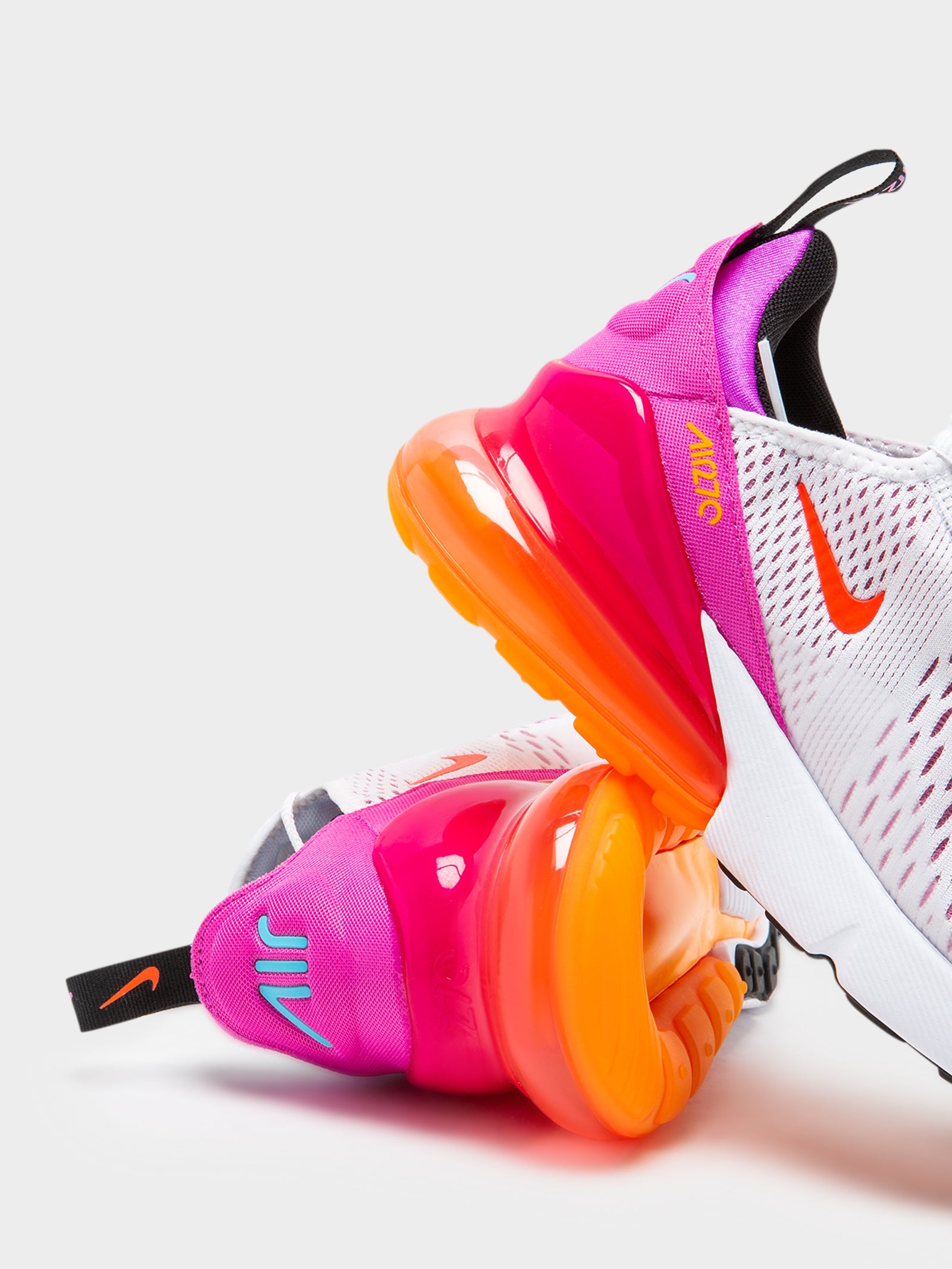 Nike Womens Air Max 270 Sneakers In White And Pink Glue Store 2127