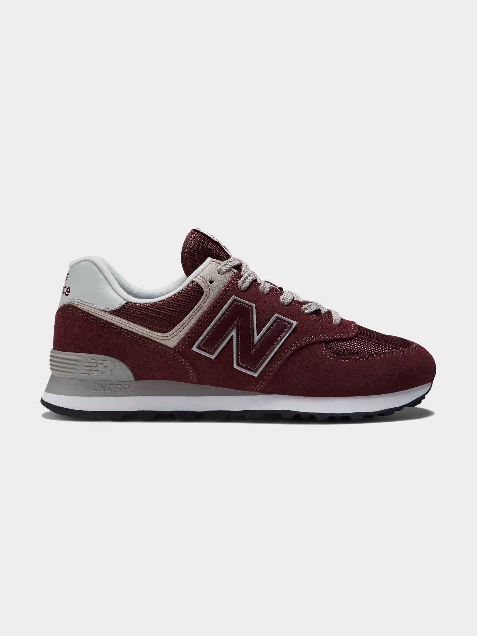 New balance Mens 574 Core Sneakers in Burgundy Burgundy | Glue Store