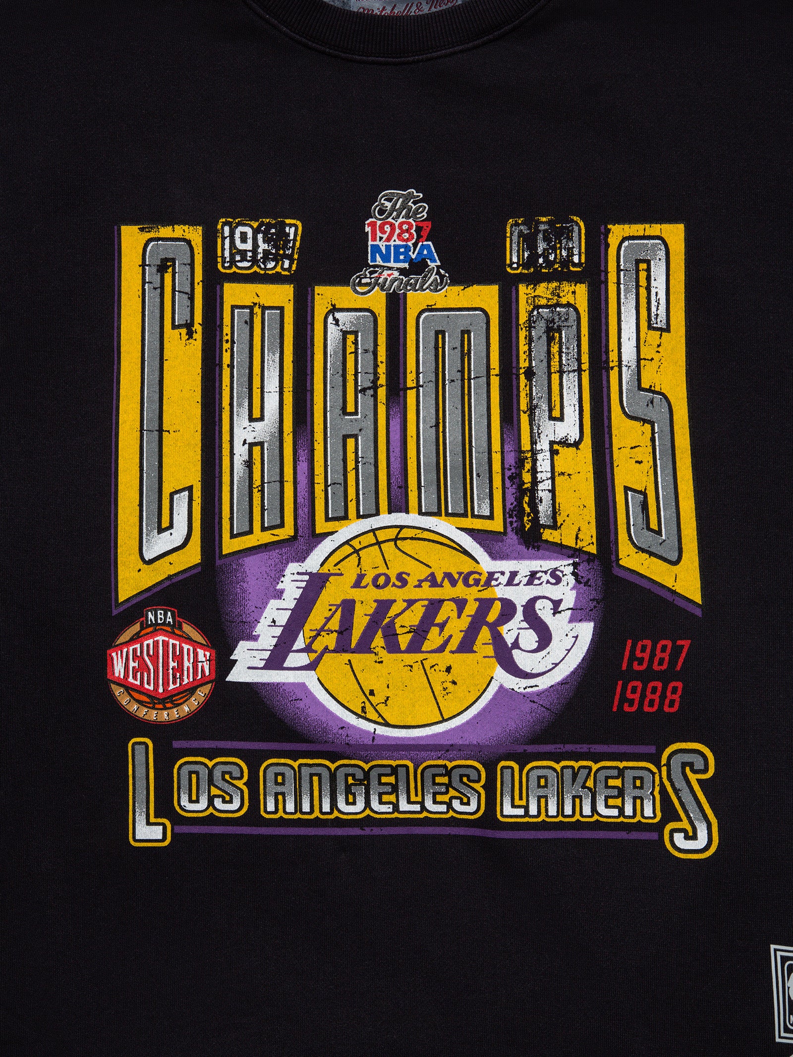 LA Lakers Vintage T-Shirt in Black - Glue Store NZ