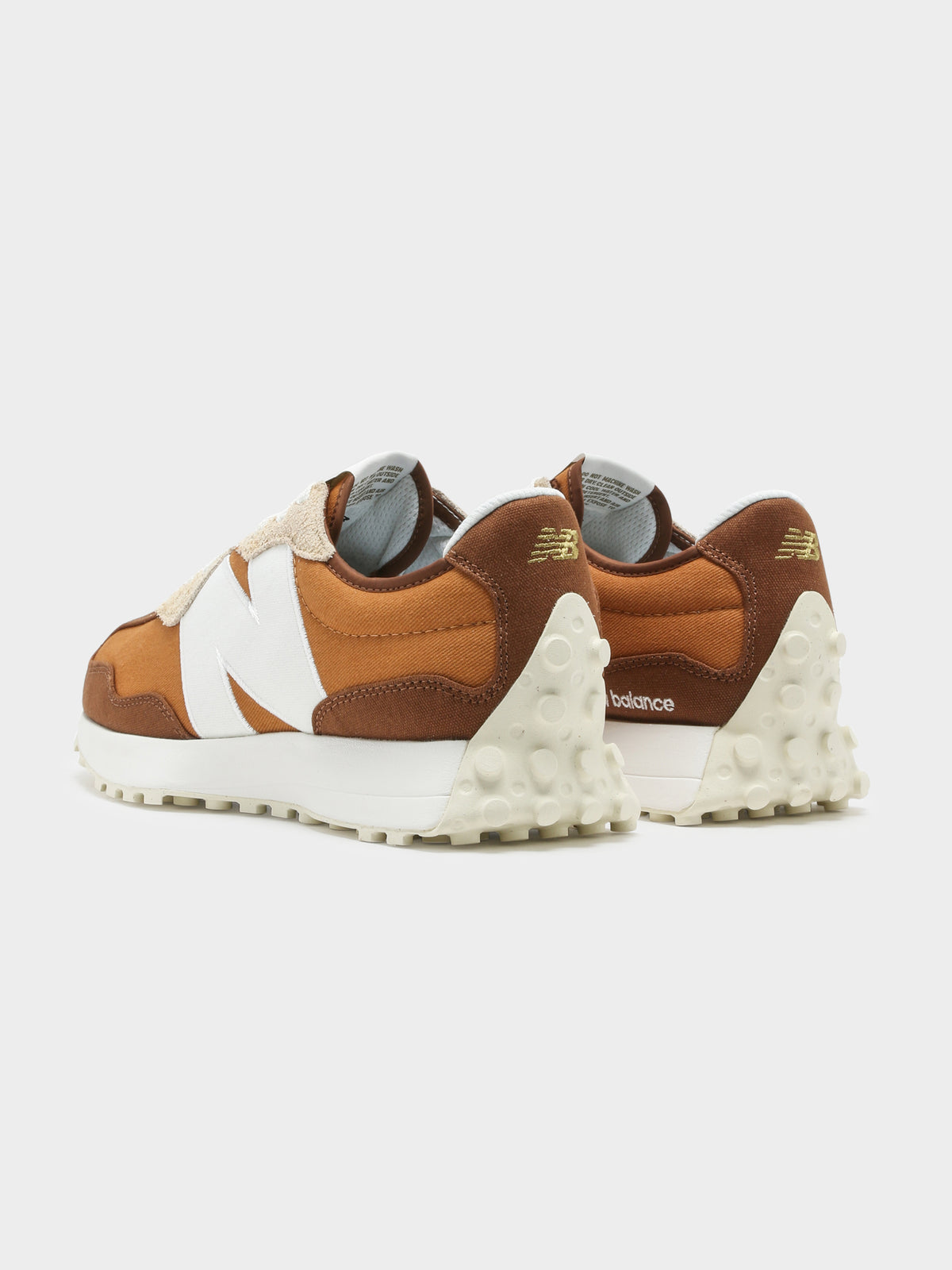 New Balance Mens 327 Sneakers in Brown & White | Brown/Whit