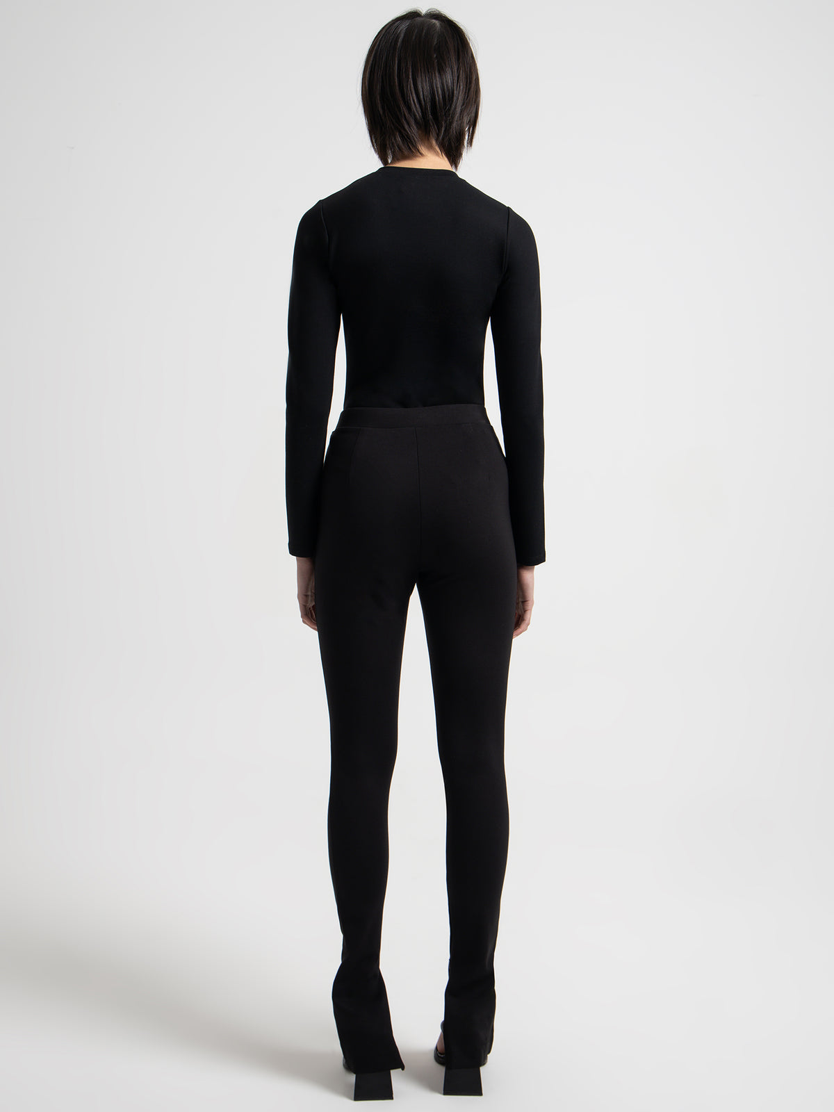 Raef The Label Georgia Button Bodysuit in Black | Black