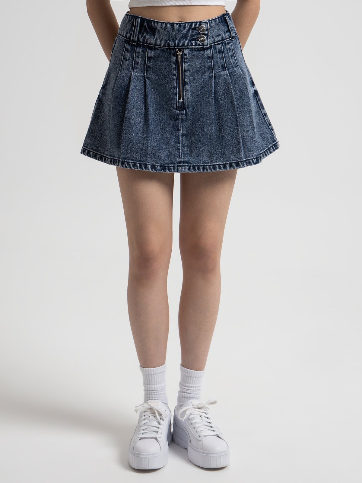 OWWY Benton Skirt in Denim | Denim